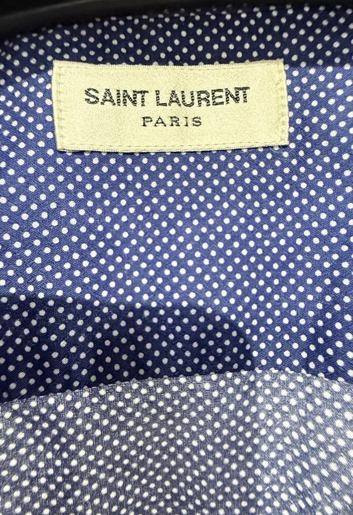 Saint Laurent Paris Saint Laurent Silk Polka Dot Long Sleeve Shirt - wxx Size US XS / EU 42 / 0 - 2 Thumbnail