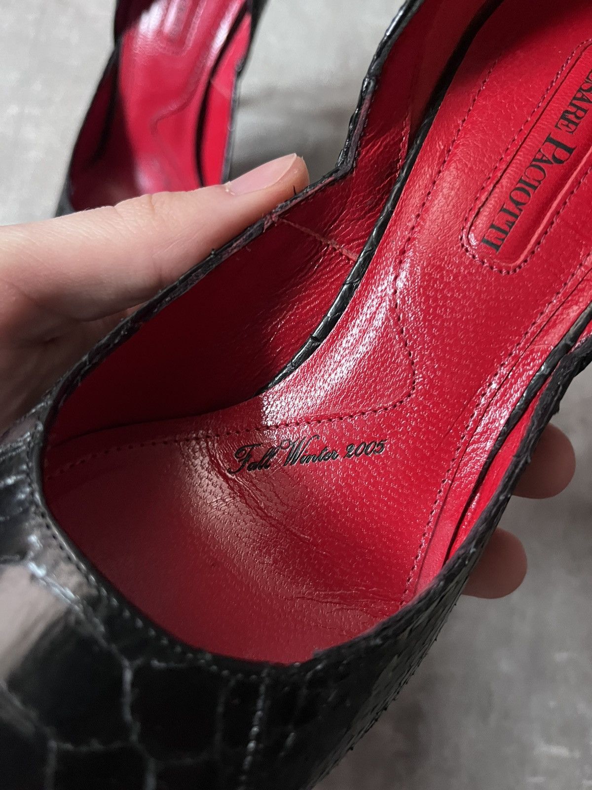 Paciotti Cesare Paciotti F/W 05 leather heels black and red Size US 6.5 / IT 36.5 - 3 Thumbnail