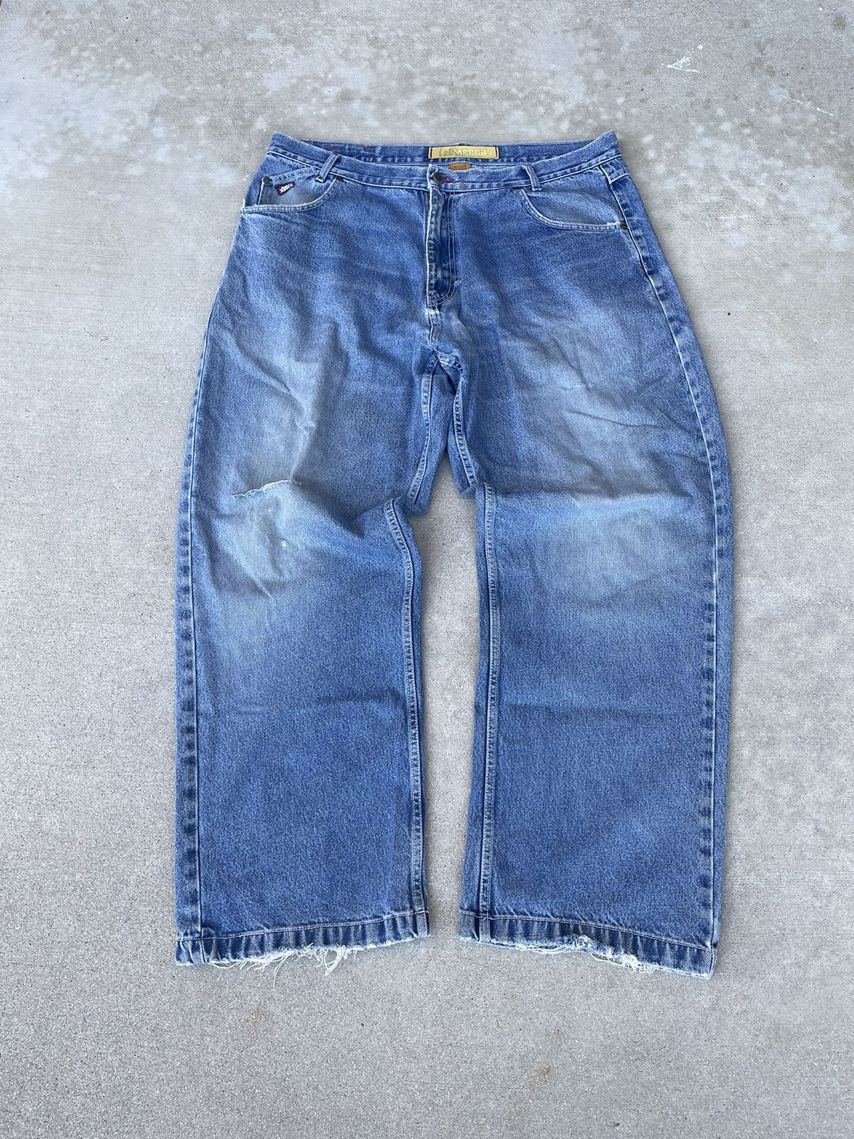 Mecca × Vintage Vintage Mecca Embroidered Denim Baggy Size US 42 / EU 58 - 3 Thumbnail