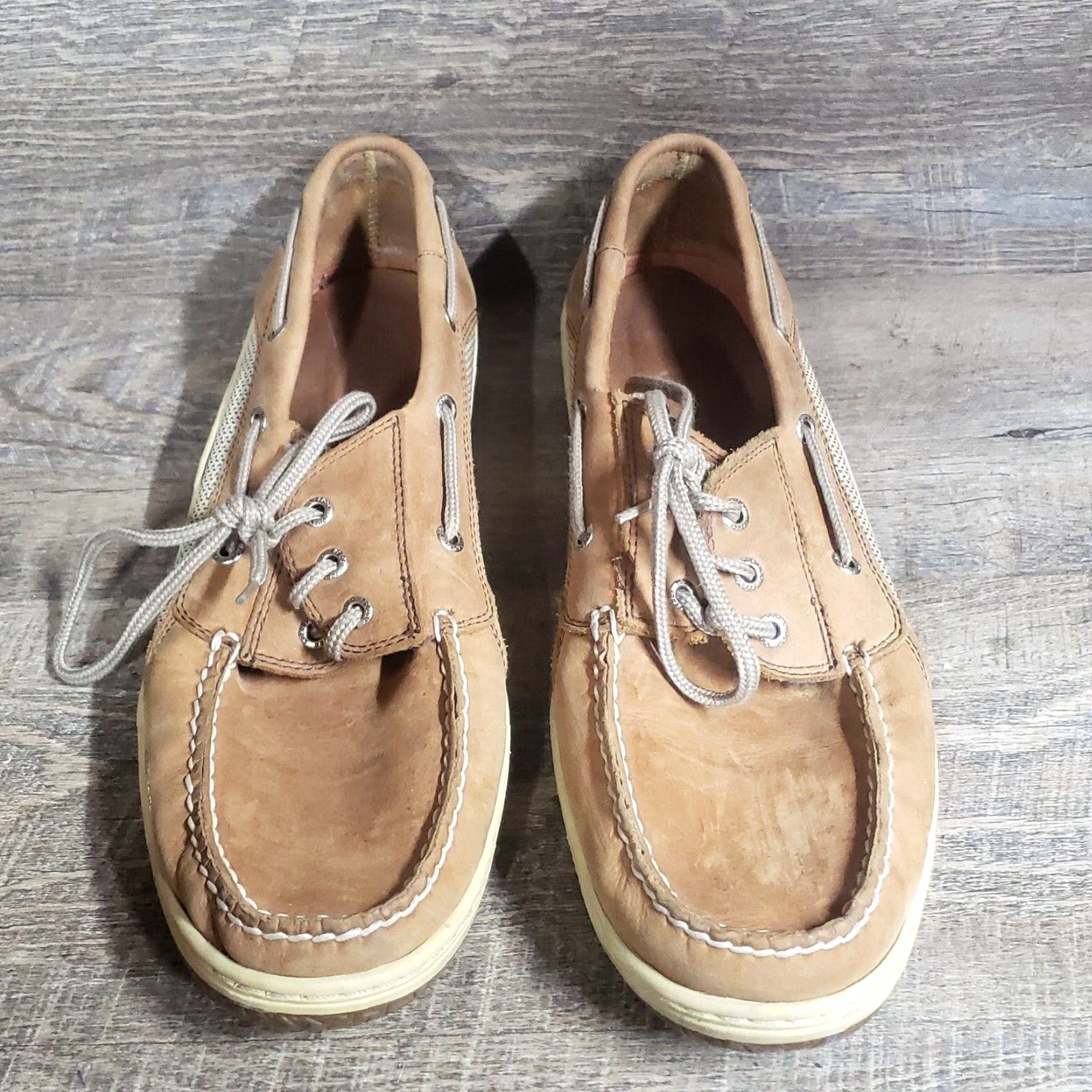 Sperry Sperry Billfish Men's Boat Shoe Dark Tan Brown Leather Leather Cushioned Rubber Size 12 Men Shoes Size US L / EU 52-54 / 3 - 3 Thumbnail