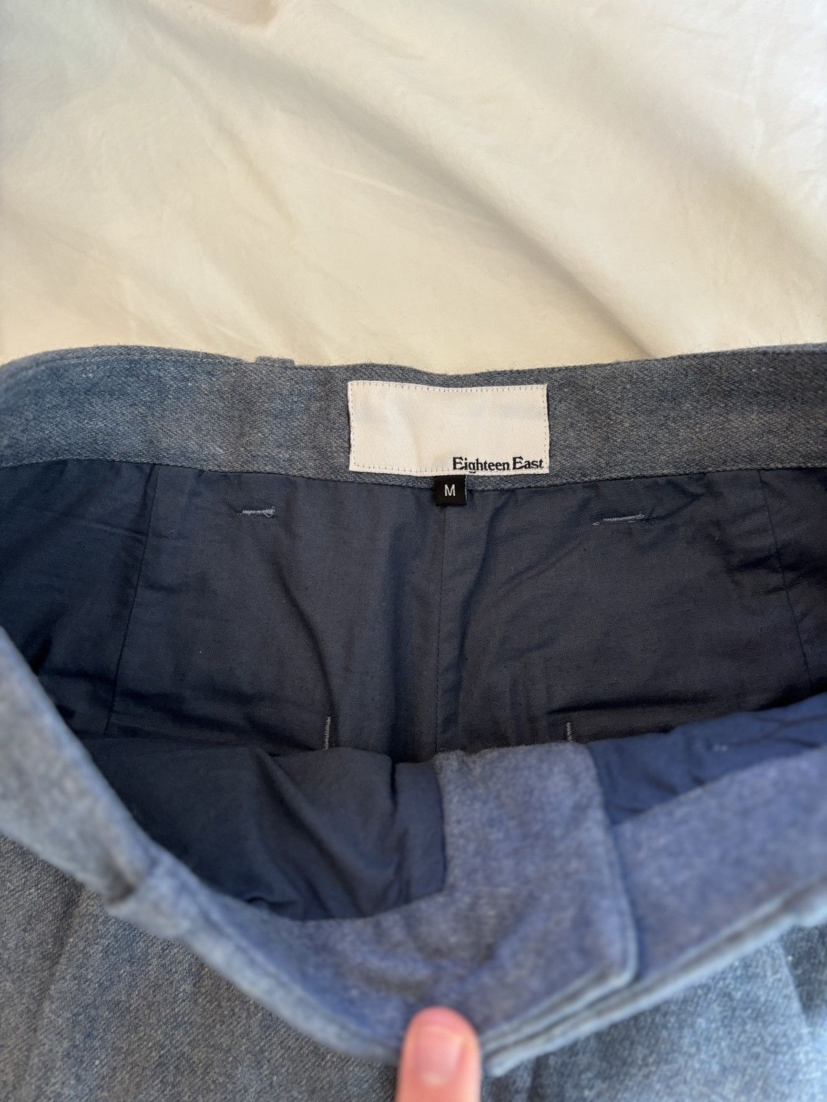 18 East Osman Suit - CADET BLUE HANDWOVEN Size 42R - 11 Thumbnail