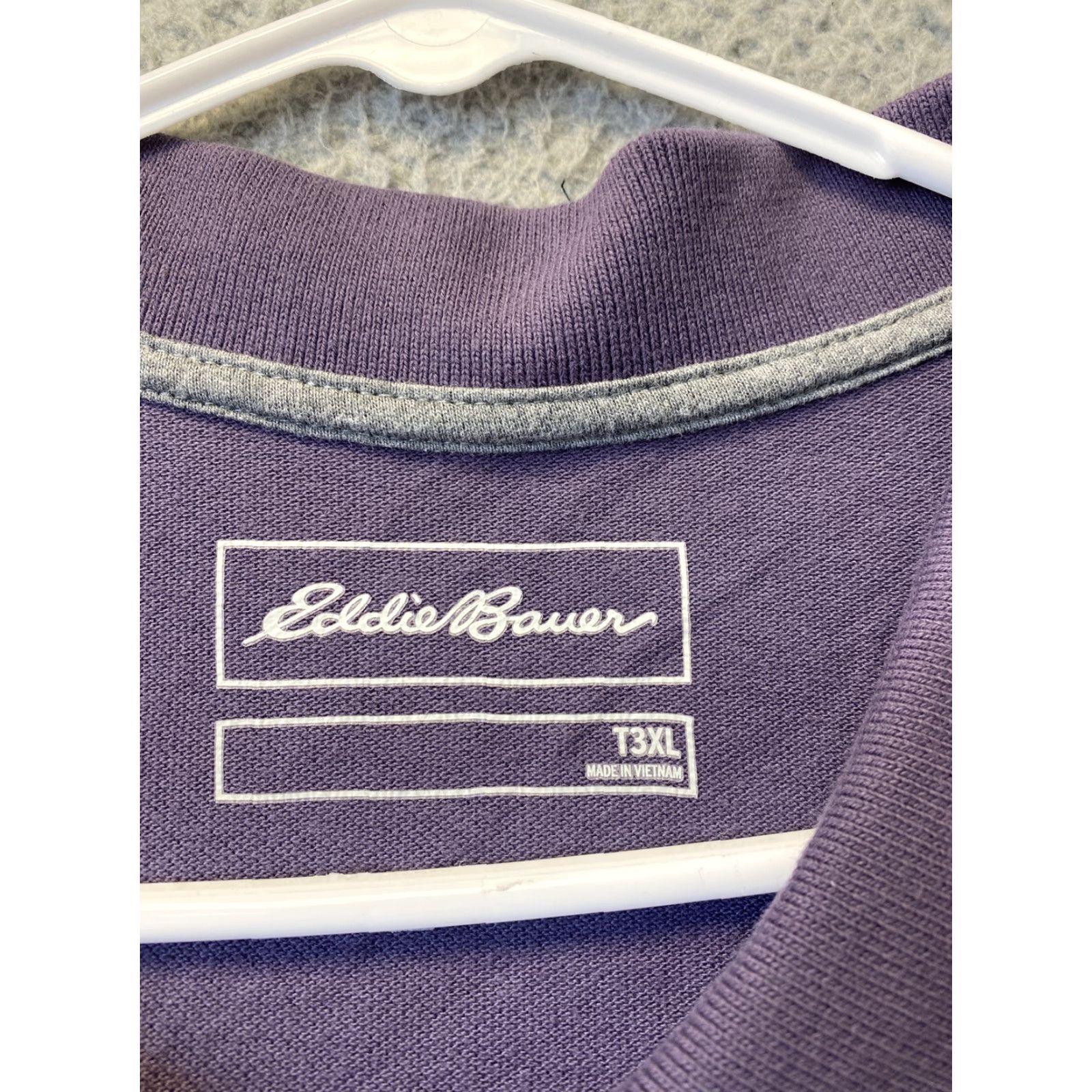 Eddie Bauer Eddie Bauer Polo Shirt Mens 3XLT Tall Lavender Slim Fit Button Collared 95-21 Size US XXL / EU 58 / 5 - 3 Thumbnail