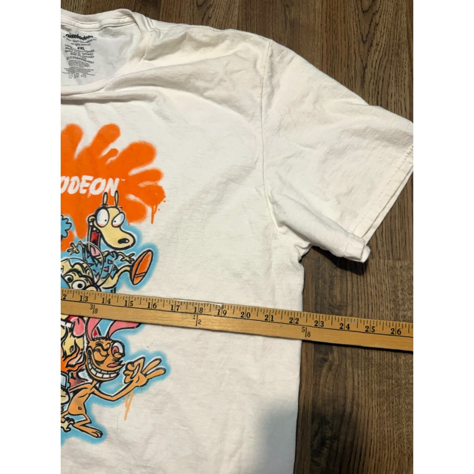 Nickelodeon Nickelodeon Shirt Mens XXL White Rugrats Hey Arnold Ren & Stimpy Rocko's Modern Life Size US XXL / EU 58 / 5 - 7 Thumbnail