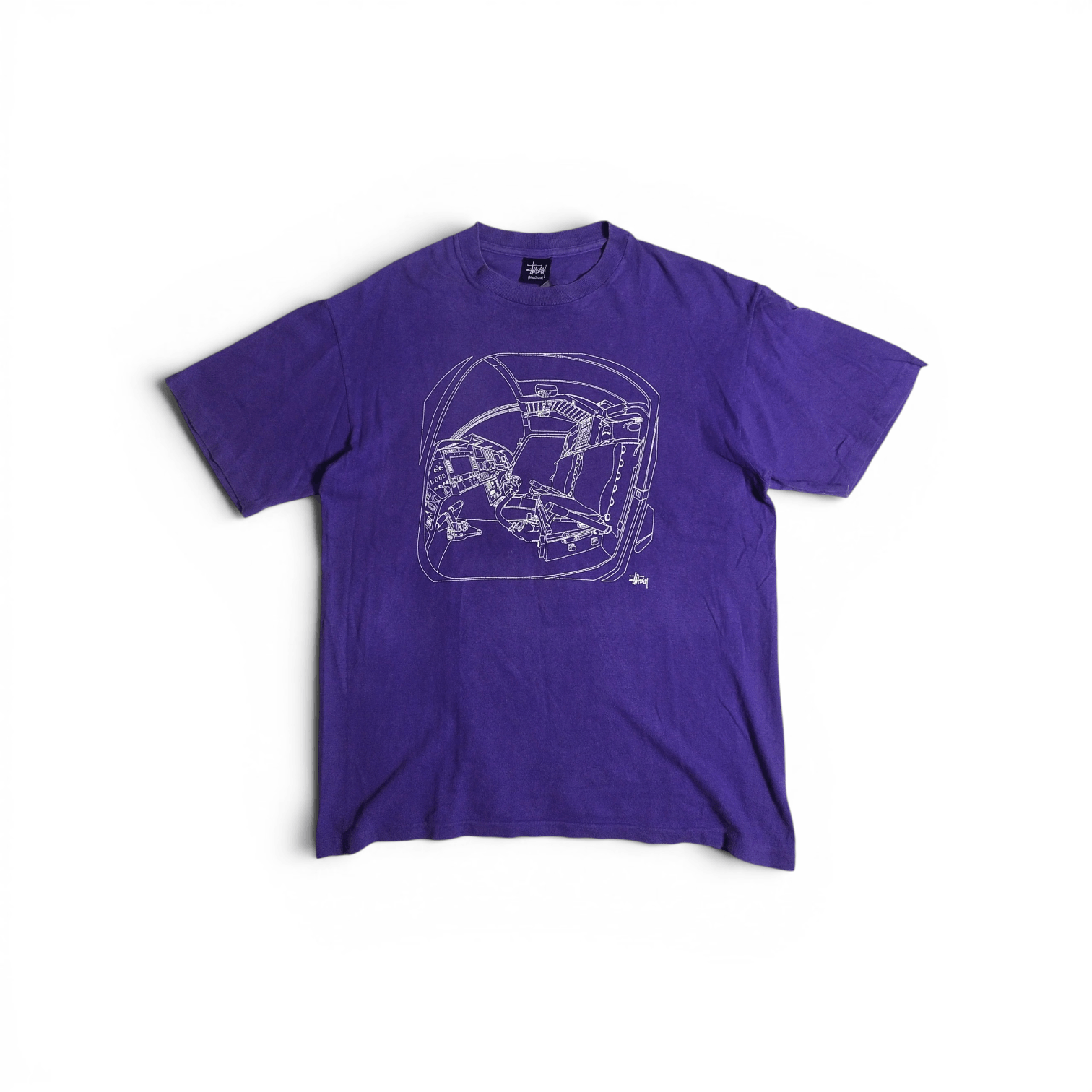 Stussy vintage stussy graphic airplane cockpit Size US M / EU 48-50 / 2 - 1 Thumbnail