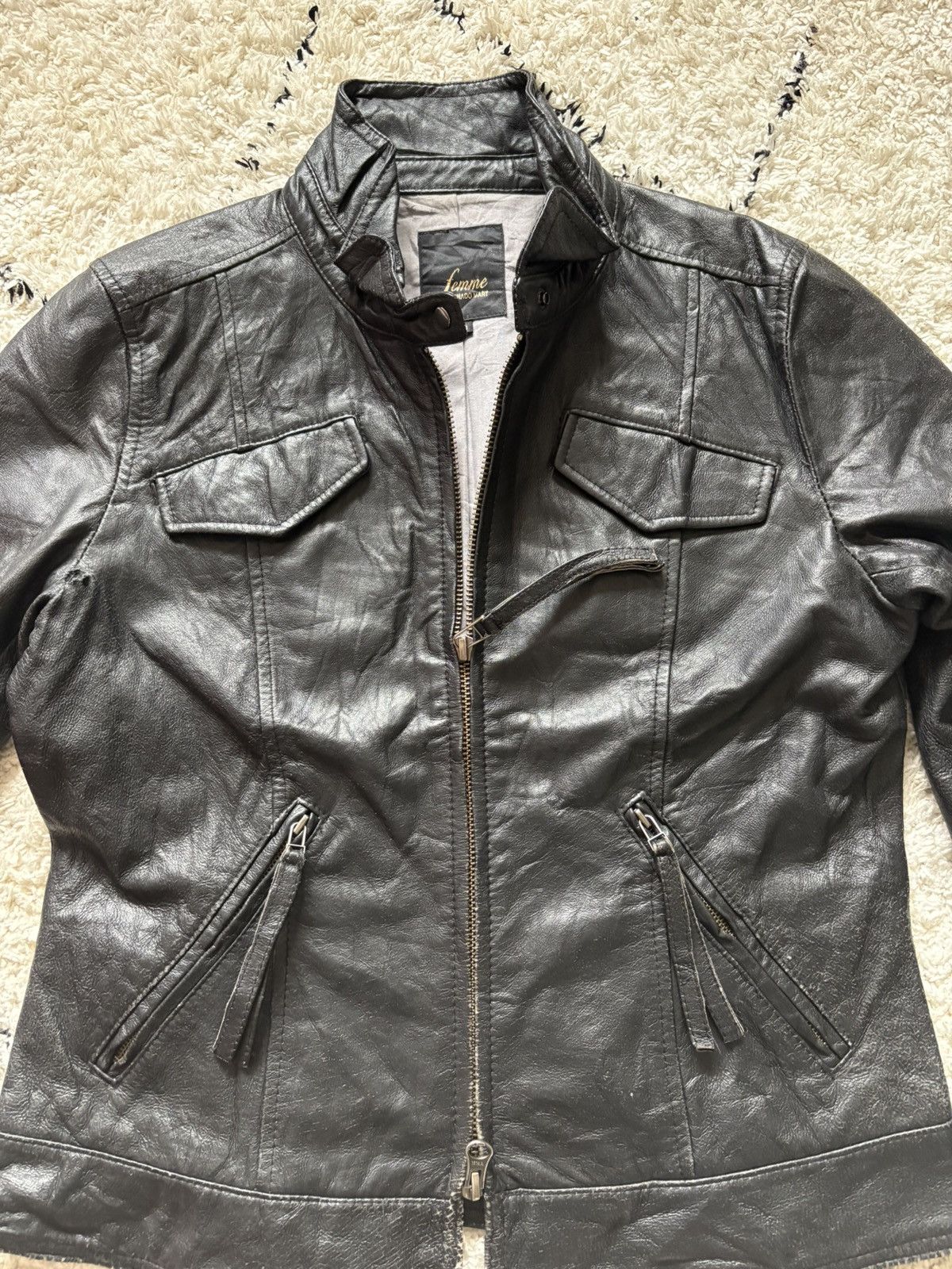 Tornado Mart Tornado mart leather zipper jacket Size US S / EU 44-46 / 1 - 12 Thumbnail
