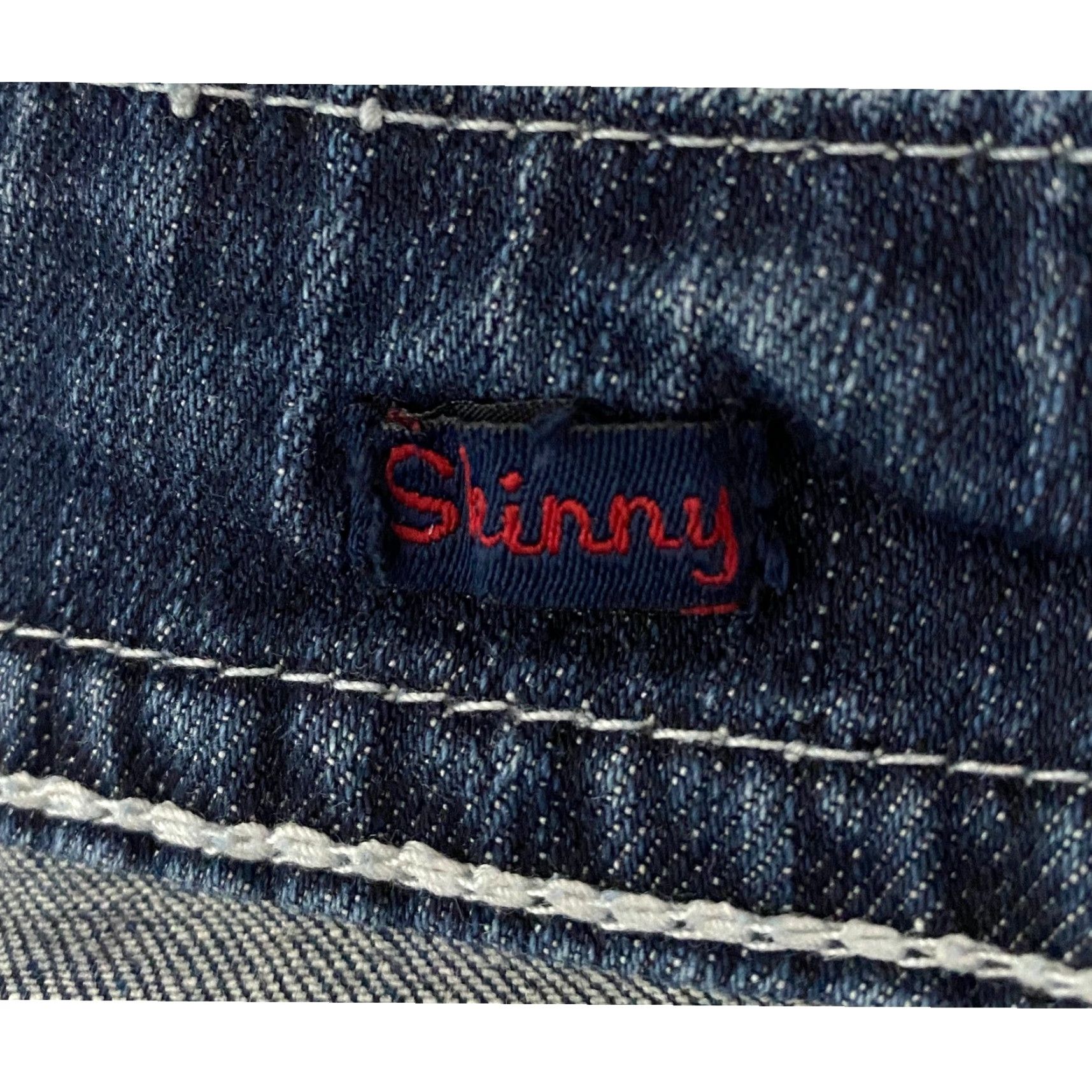 Denime VIGOLD Jeans 9 Women's Skinny Denim Dark Wash 5-Pocket Pockets White Stitch 30x30 Size 30" / US 8 / IT 44 - 6 Thumbnail