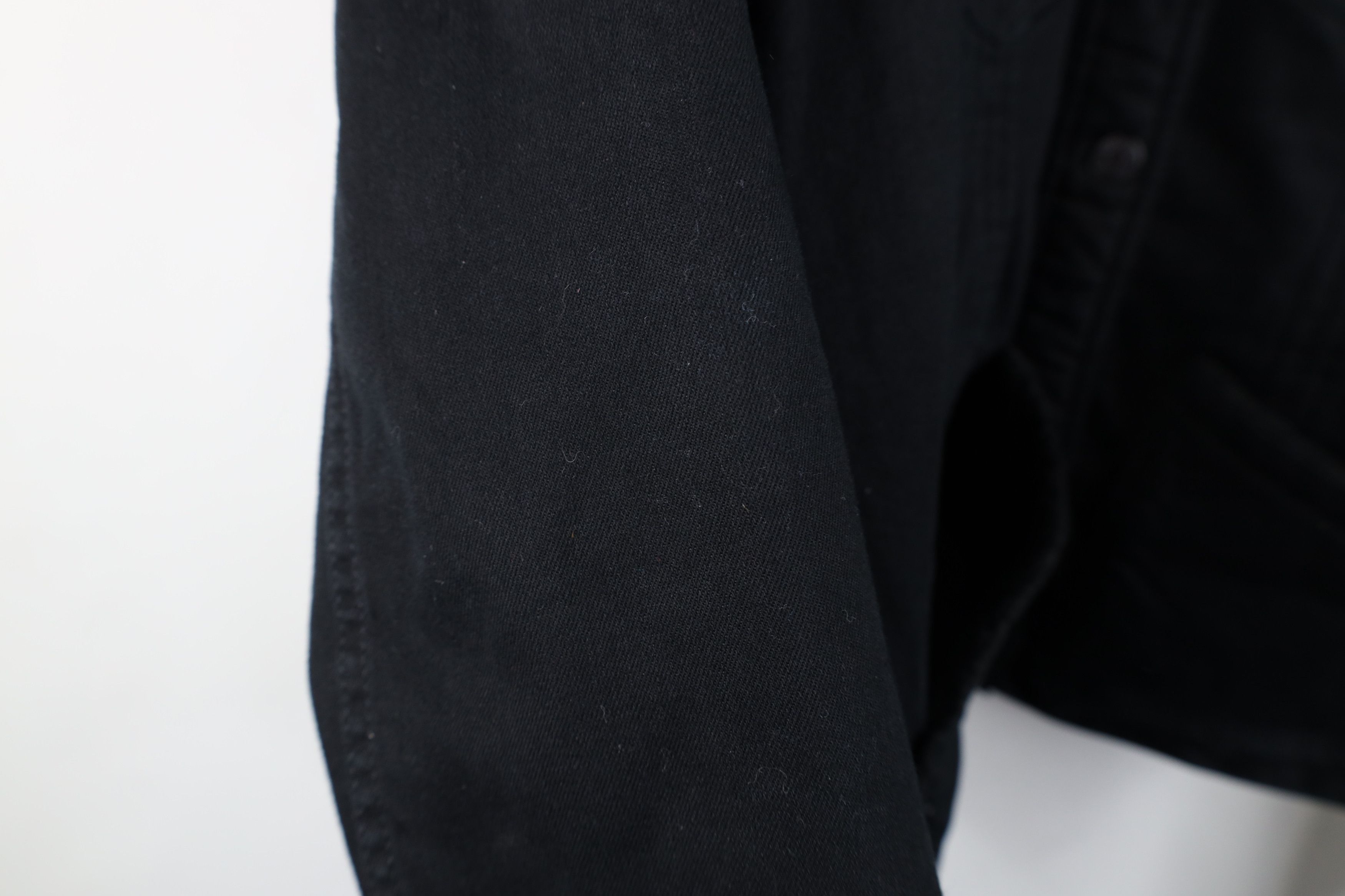 Gap Vintage Y2K Gap Fleece Lined Denim Trucker Jacket Black Size XL / US 12-14 / IT 48-50 - 6 Thumbnail