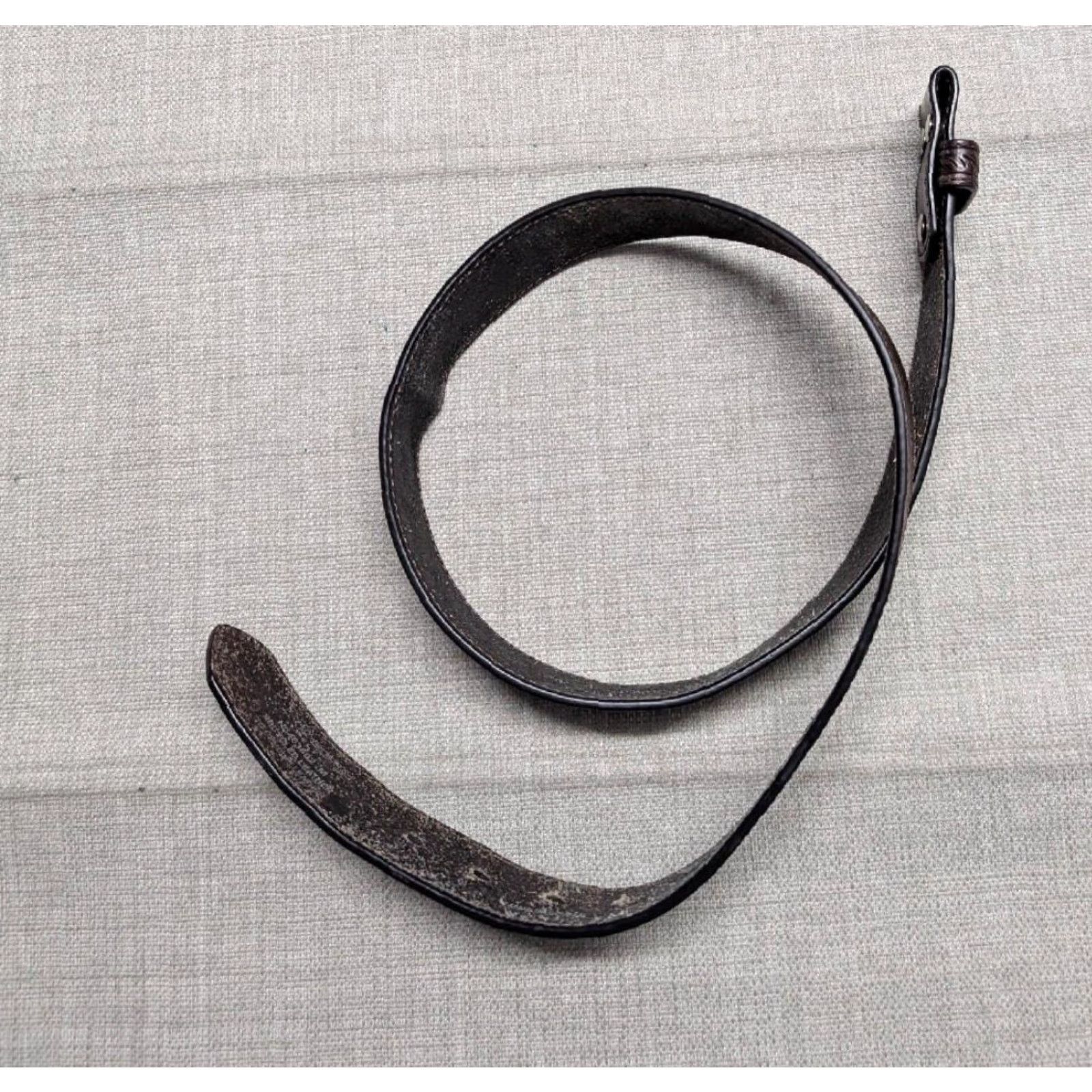 Vintage VINTAGE Nocona belt Tooled brown leather western belt 34 Men Adult Belt WestErn Mens Size 34 - 3 Thumbnail