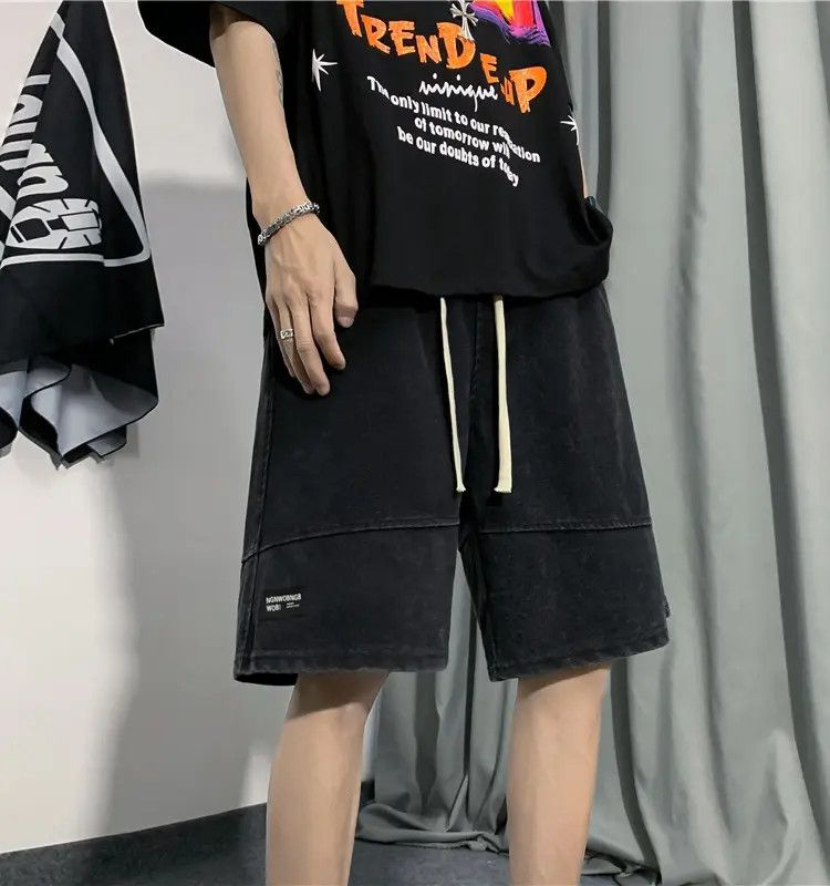 Japanese Brand × Jean Casual loose washed denim shorts Size US 32 / EU 48 - 1 Thumbnail