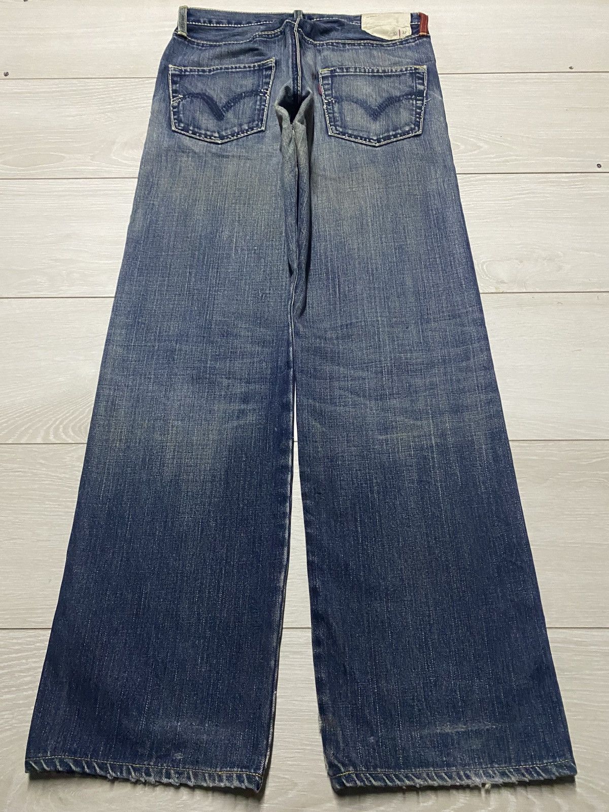 Levi's Vintage Levis 510 Mud Wash Distressed Distressed Baggy Jeans Size US 30 / EU 46 - 2 Thumbnail