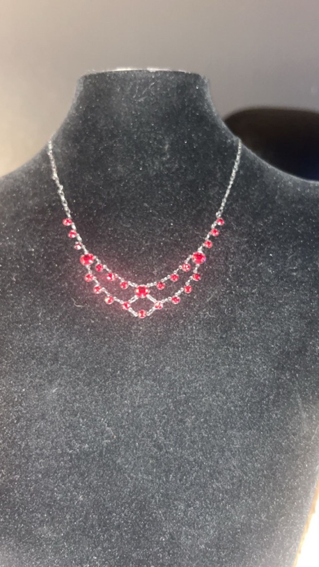 Other Women's Paparazzi Red and Silver Beaded Necklace, One Size Size ONE SIZE - 1 Thumbnail