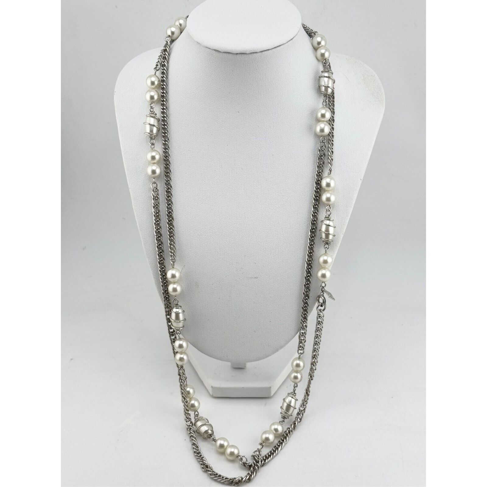 Vintage Vintage Sarah Coventry silver tone wire wrapped faux pearl n Size ONE SIZE - 2 Thumbnail