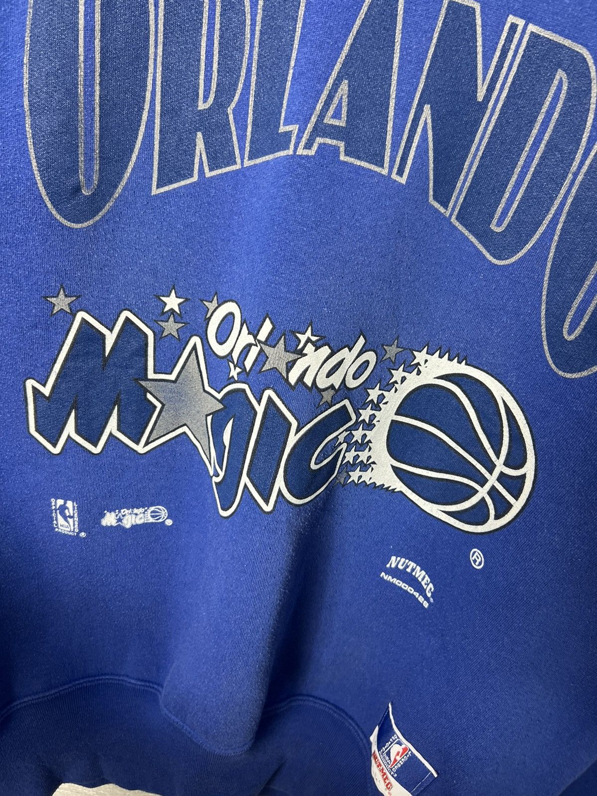 Nutmeg Vintage 90s Orlando Magic NBA Crewneck Sweatshirt Size US XL / EU 56 / 4 - 9 Thumbnail