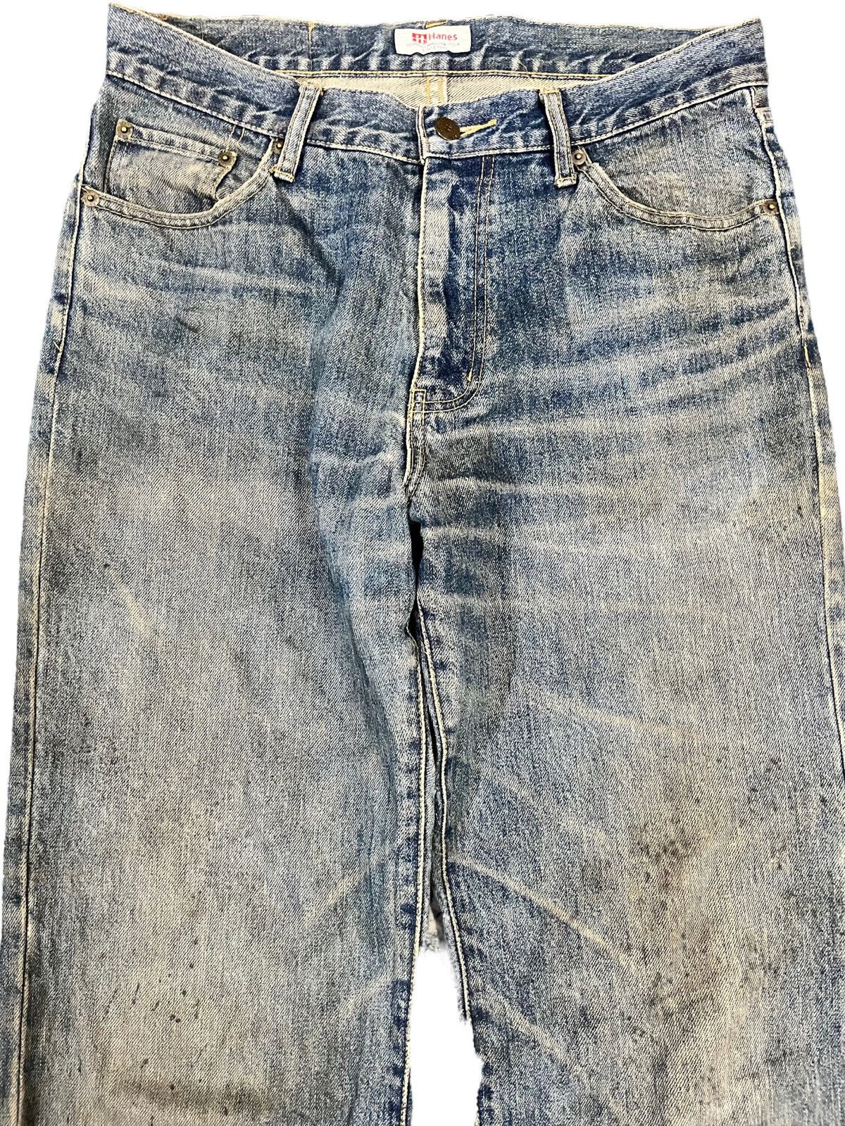 Beauty Beast Vintage Hanes Mudwash Jeans Size US 32 / EU 48 - 2 Thumbnail