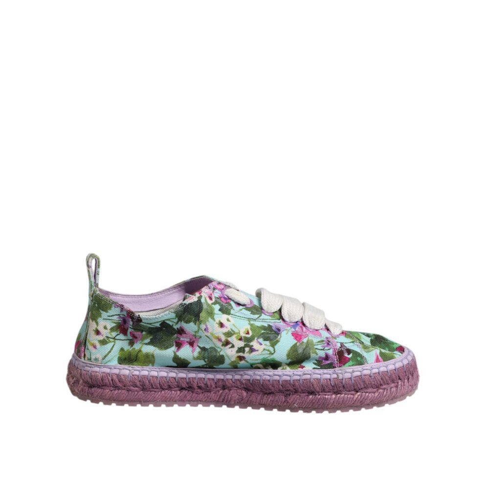 Dolce & Gabbana Dolce & Gabbana Multicolor Canvas Espadrilles Sneakers Shoes Size US 8 / IT 38 - 1 Thumbnail
