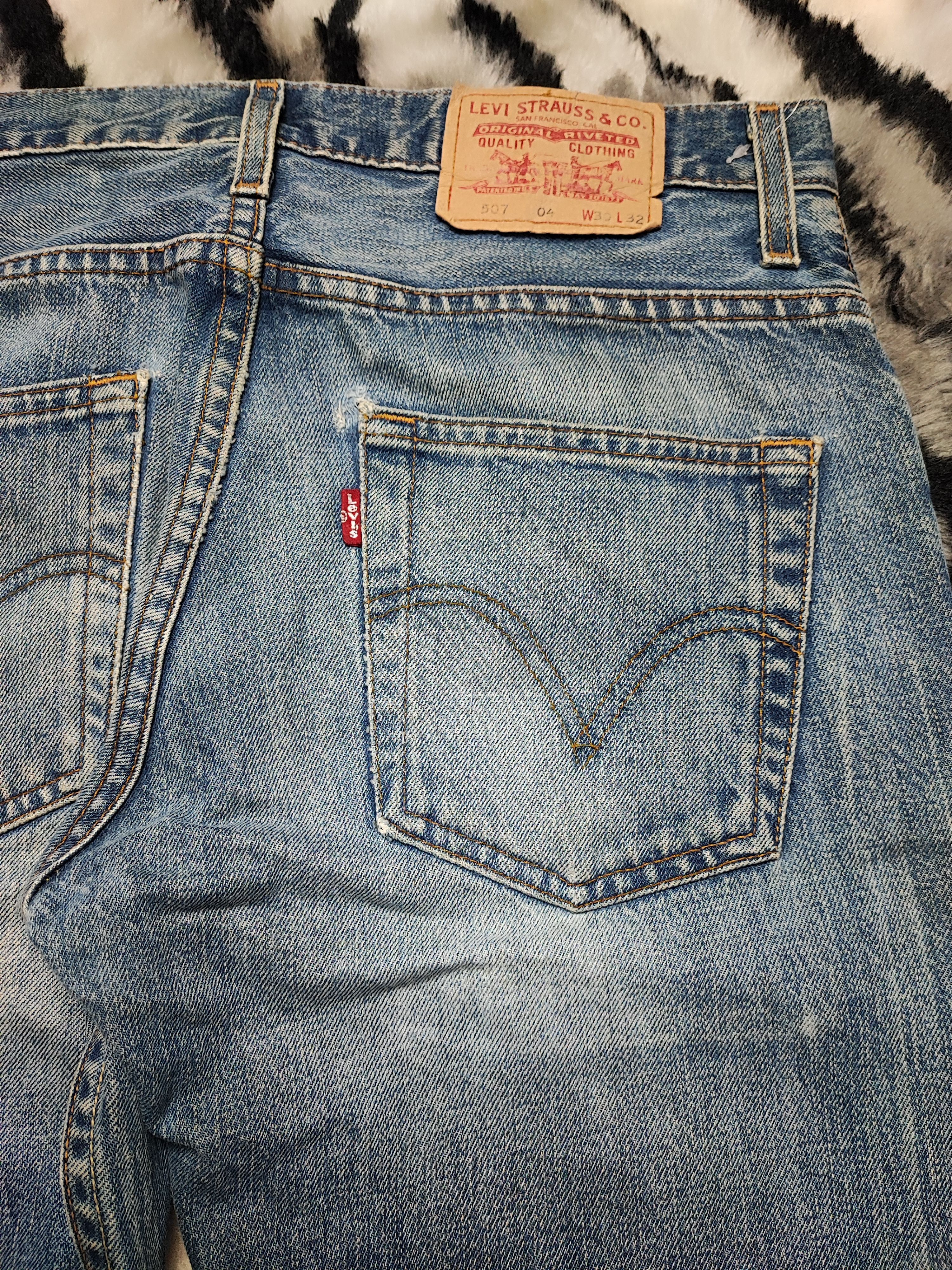 Levi's Levis 507 Flare Distressed Vintage Denim Size US 30 / EU 46 - 11 Thumbnail