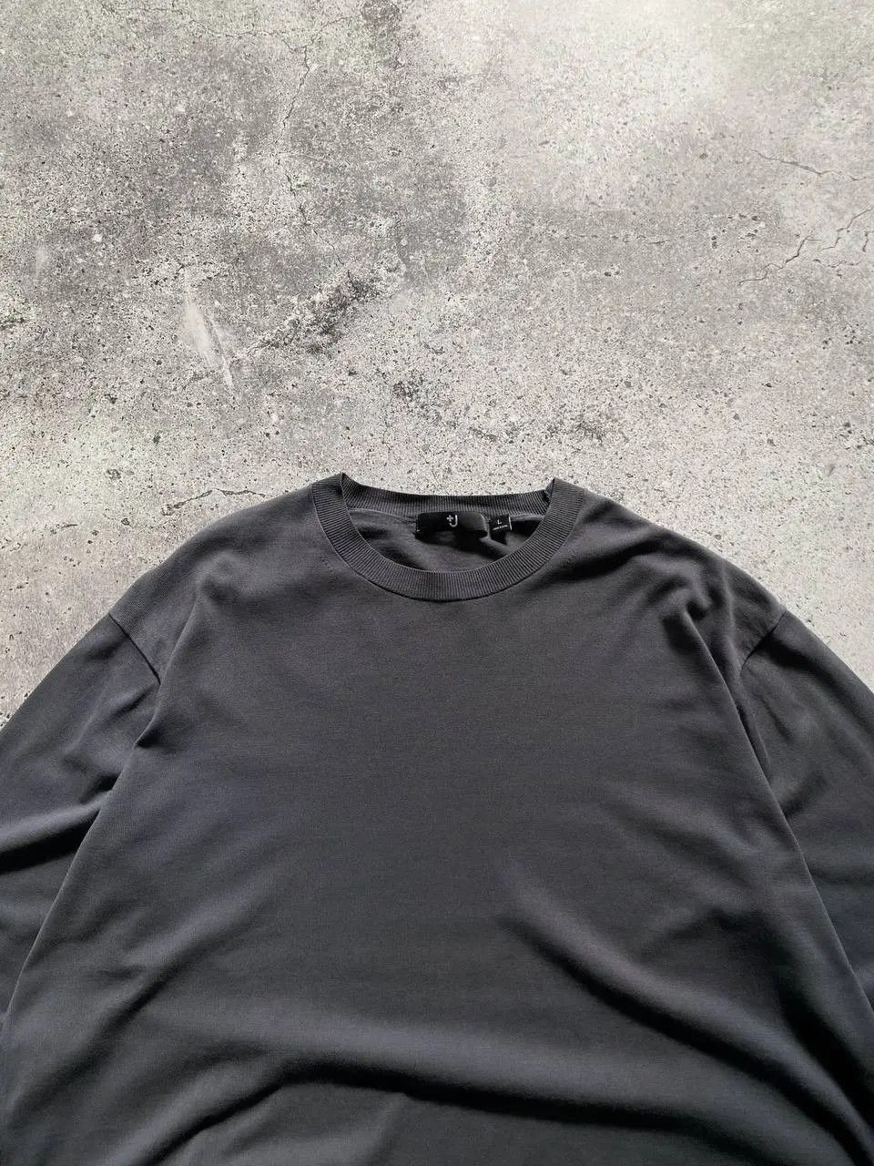 Jil Sander × Vintage JIL SANDER x UNIQLO WASH GREY LIGHT CREWNECK SWEATER Size US L / EU 52-54 / 3 - 5 Thumbnail
