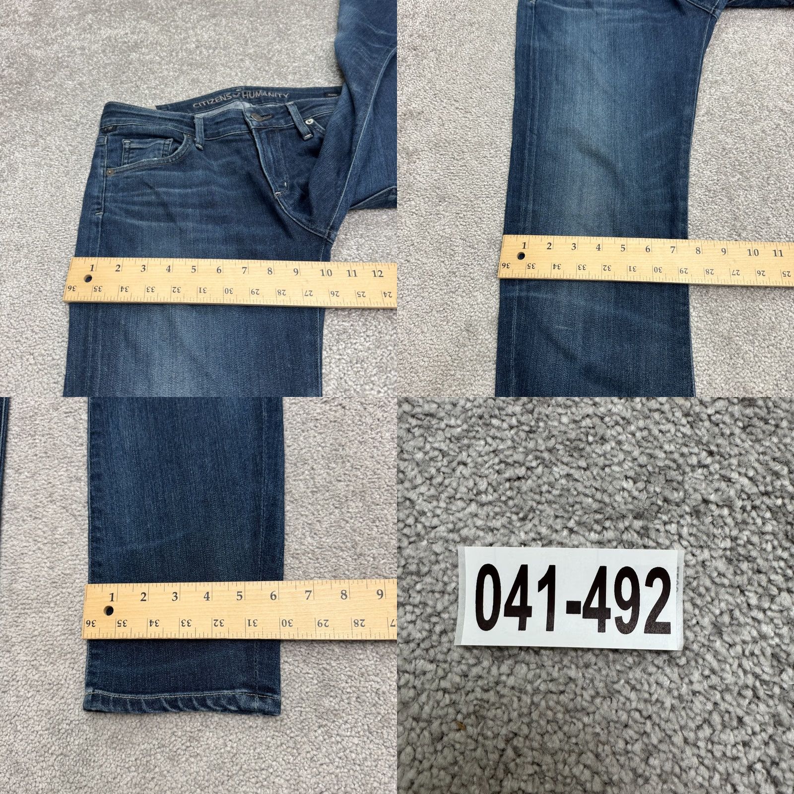 Citizens Of Humanity Citizens of Humanity Arielle Mid Rise Skinny Jeans Women 26 Blue Dark Wash Denim Slim Straight 5-Pocket City Streetwear Mens Womens Size 30" / US 8 / IT 44 - 10 Thumbnail