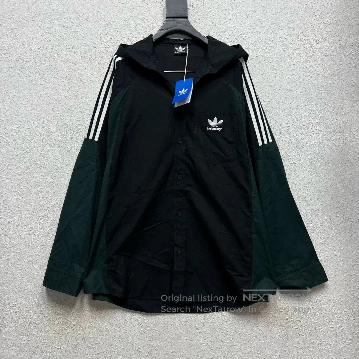 Balenciaga Balenciaga Adidas Hooded Shirt Jacket. Size US M / EU 48-50 / 2 - 1 Thumbnail