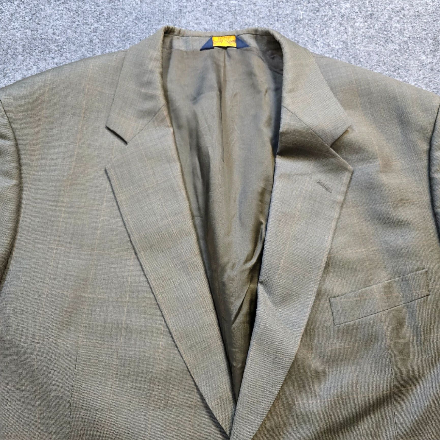 Brooks Brothers Brooks Brothers Blazer Mens Size 46 Green Classic Lined Wool Sport Coat Jacket Size 46R - 2 Thumbnail
