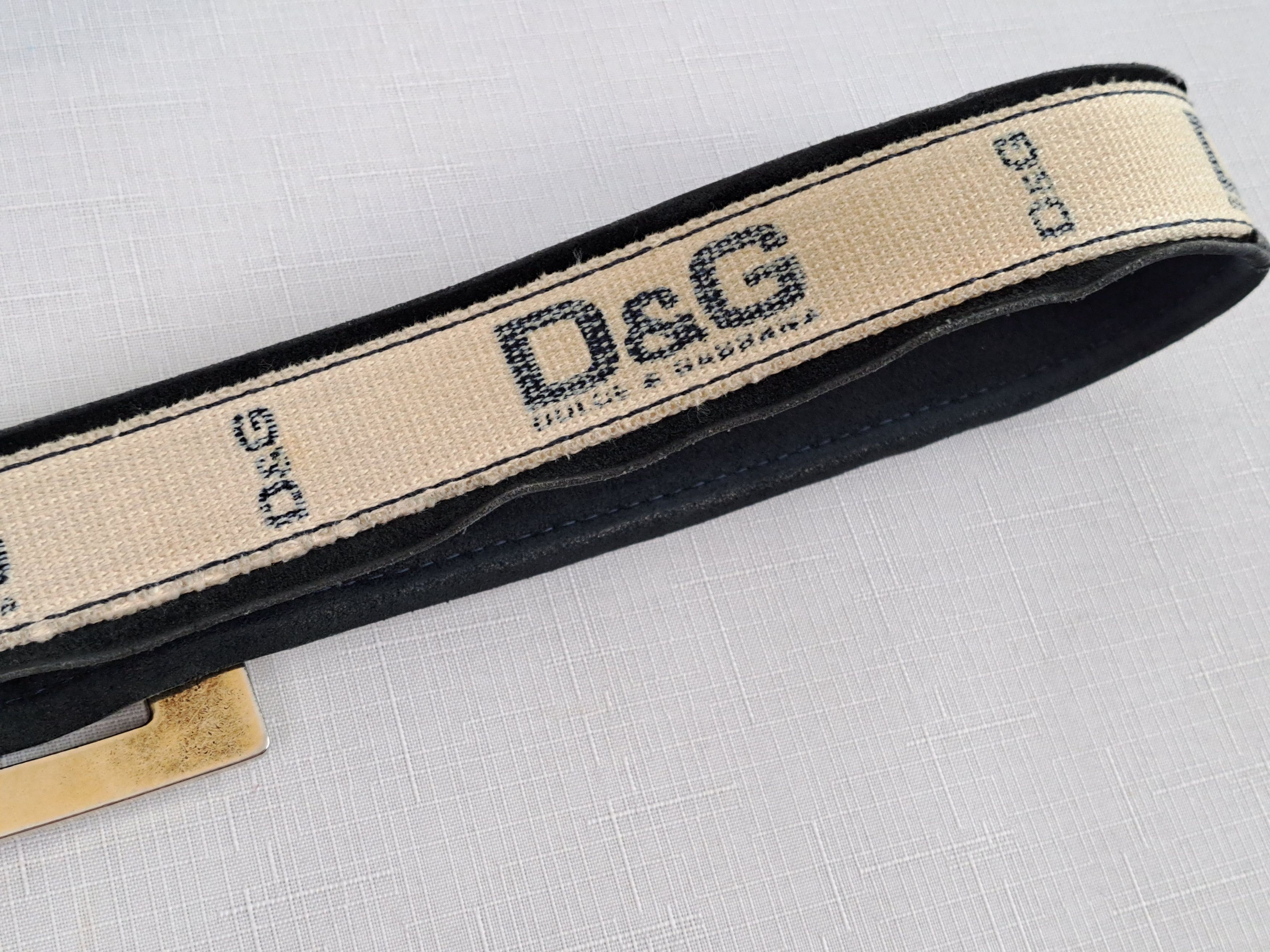 Dolce & Gabbana × Vintage Vintage Dolce&Gabbana textile/leather belt. Size 105 Size ONE SIZE - 7 Thumbnail