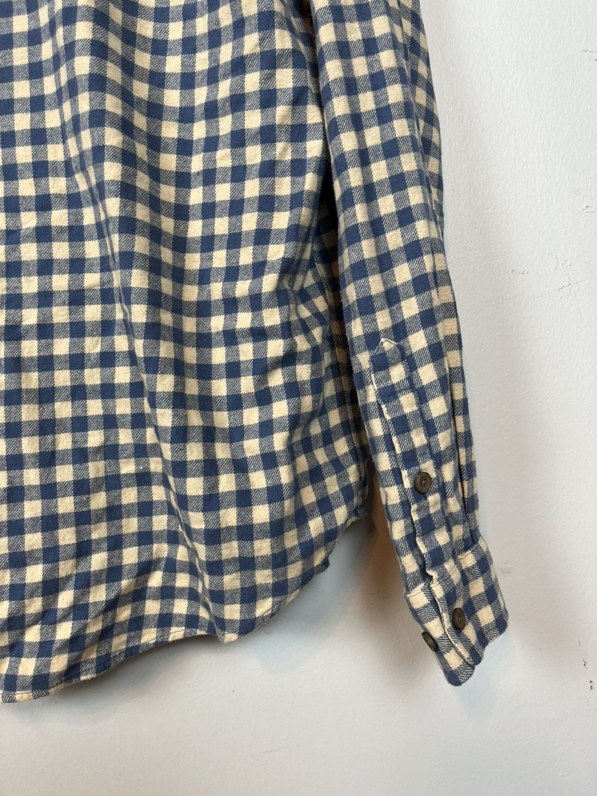Japanese Brand The Normal Brand blue & cream Flannel Size US L / EU 52-54 / 3 - 11 Thumbnail