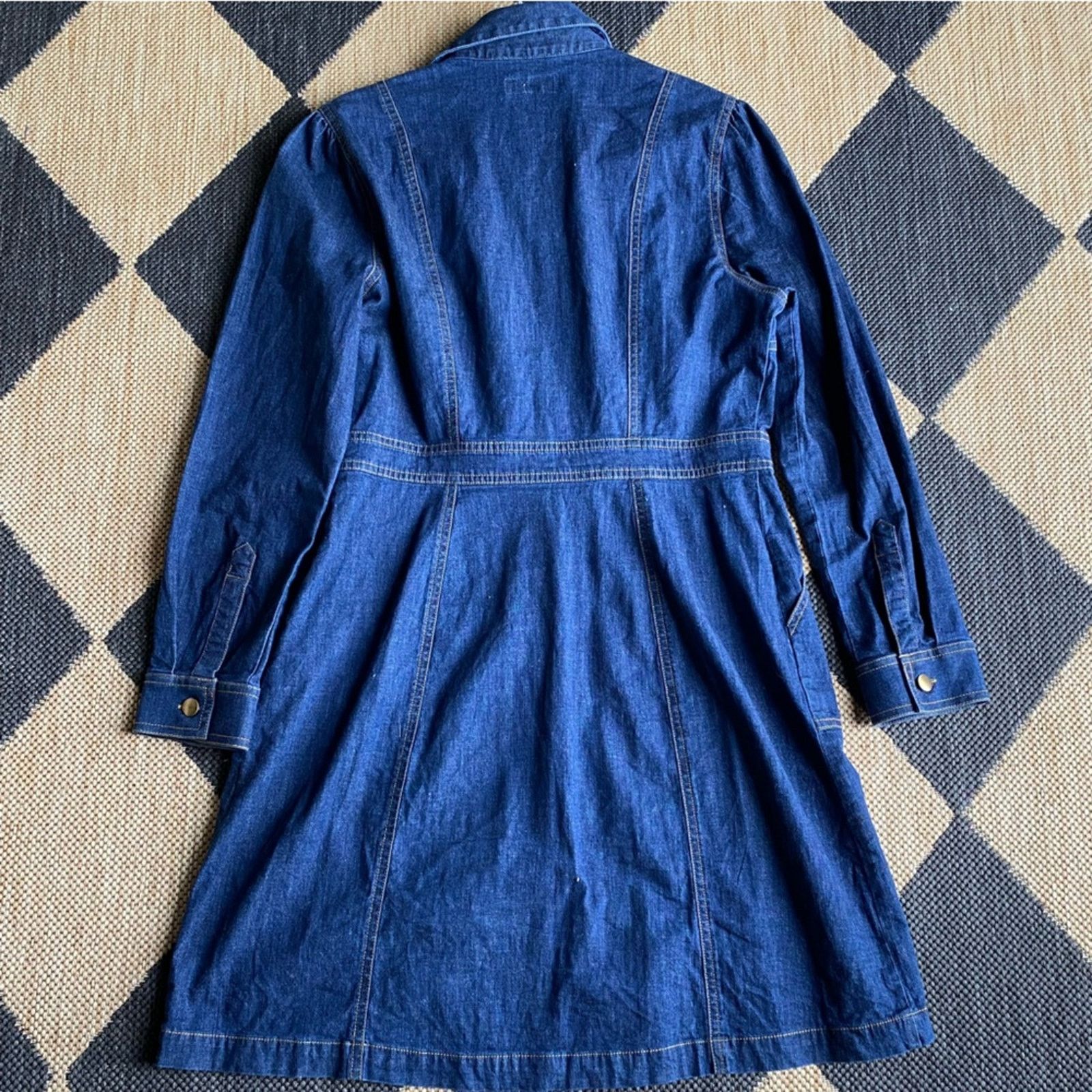 UNTUCKit UNTUCKit • Annie Cotton Lycra Women’s Denim Shirt Dress 8 Size M / US 6-8 / IT 42-44 - 13 Thumbnail