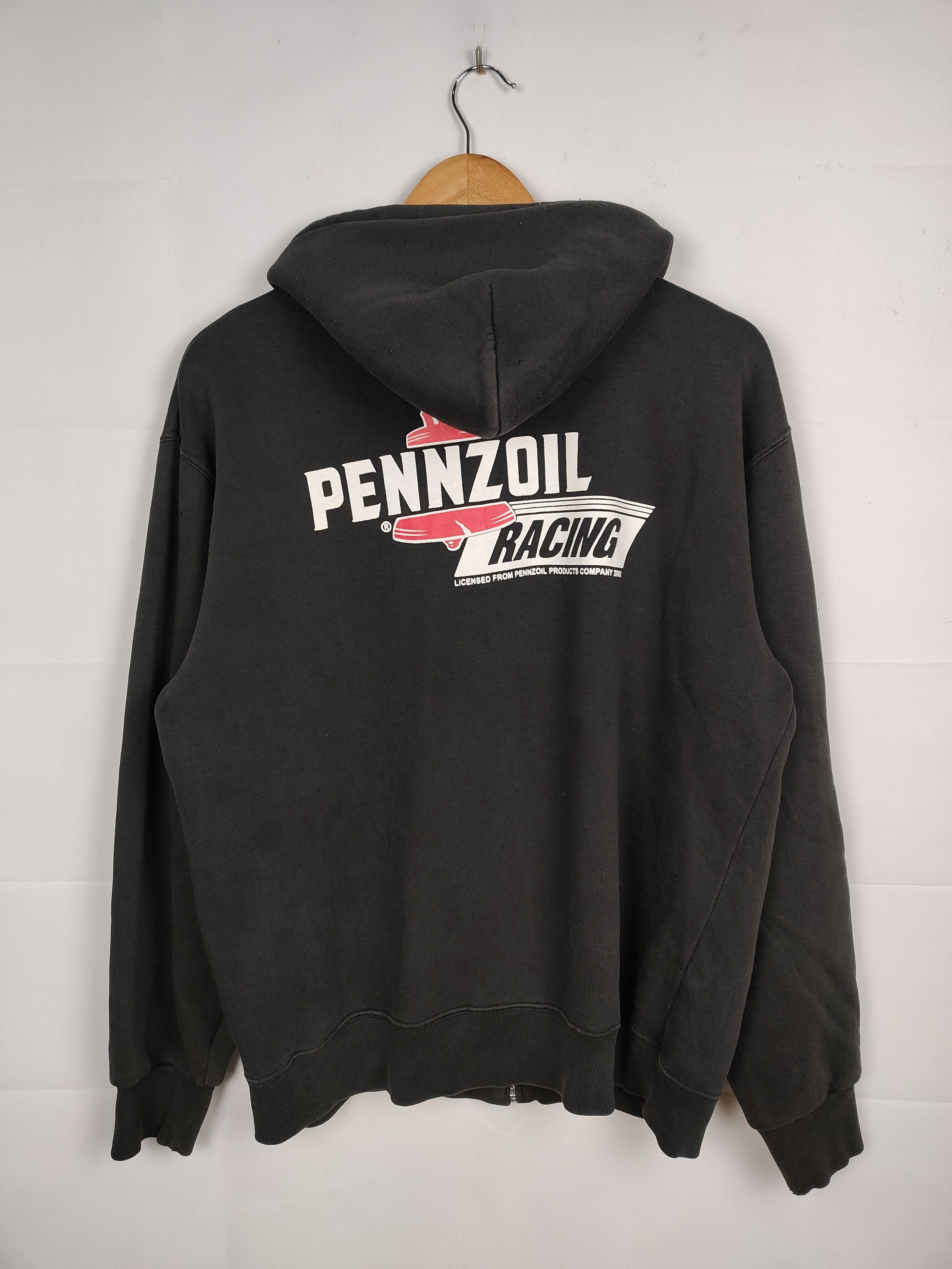 Vintage Vintage Pennzoil Zipper Hoodie Sweatshirt Size US M / EU 48-50 / 2 - 1 Thumbnail