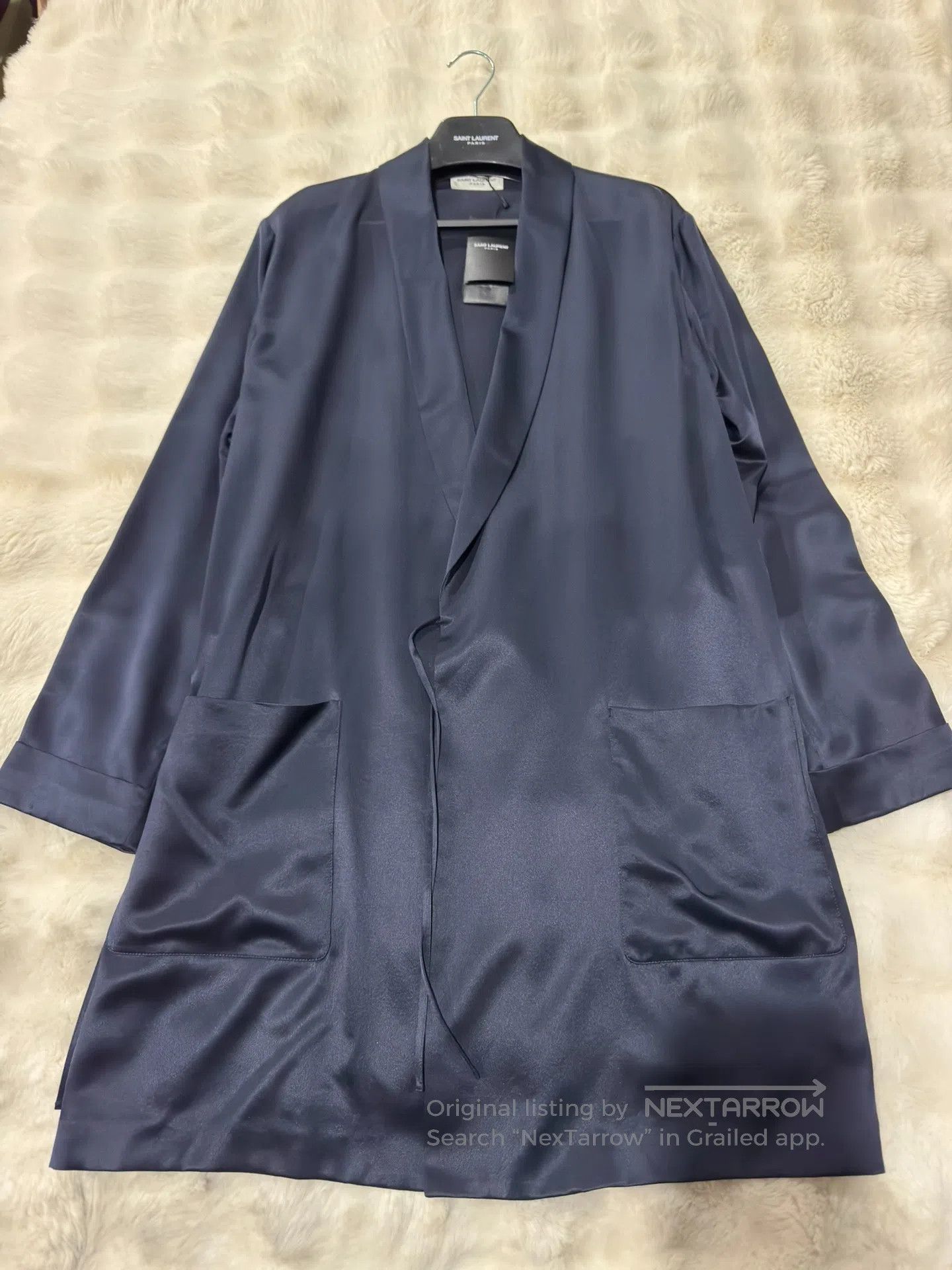 Saint Laurent Paris Saint Laurent Paris Silk Bathrobe Sleepwear| Size US S / EU 44-46 / 1 - 3 Thumbnail