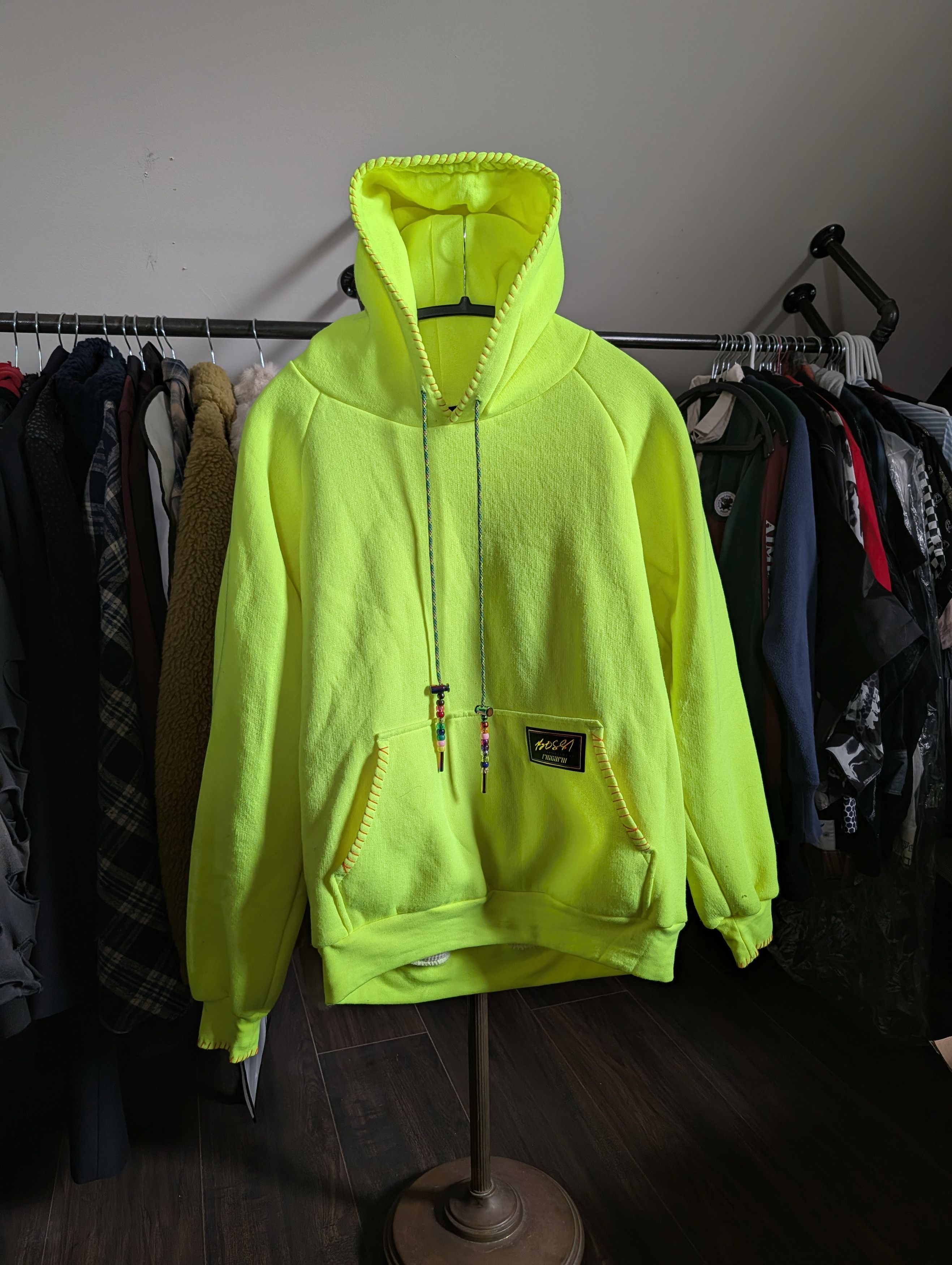 Bossi Sportswear Thermal lined whipstitch accent beaded logo badge hoodie Size US XS / EU 42 / 0 - 1 Thumbnail