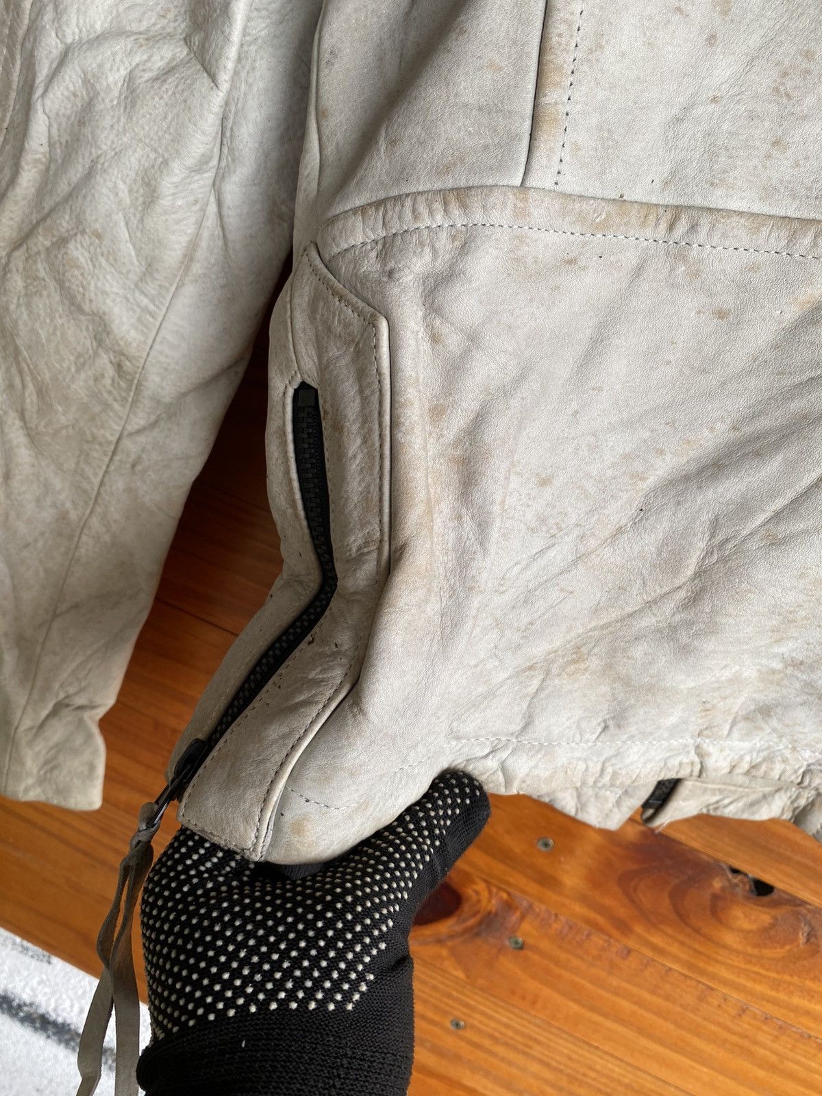 Vintage Rich Master Y2 Leather Motorcycle Cream Black Café Racer Size US S / EU 44-46 / 1 - 15 Thumbnail