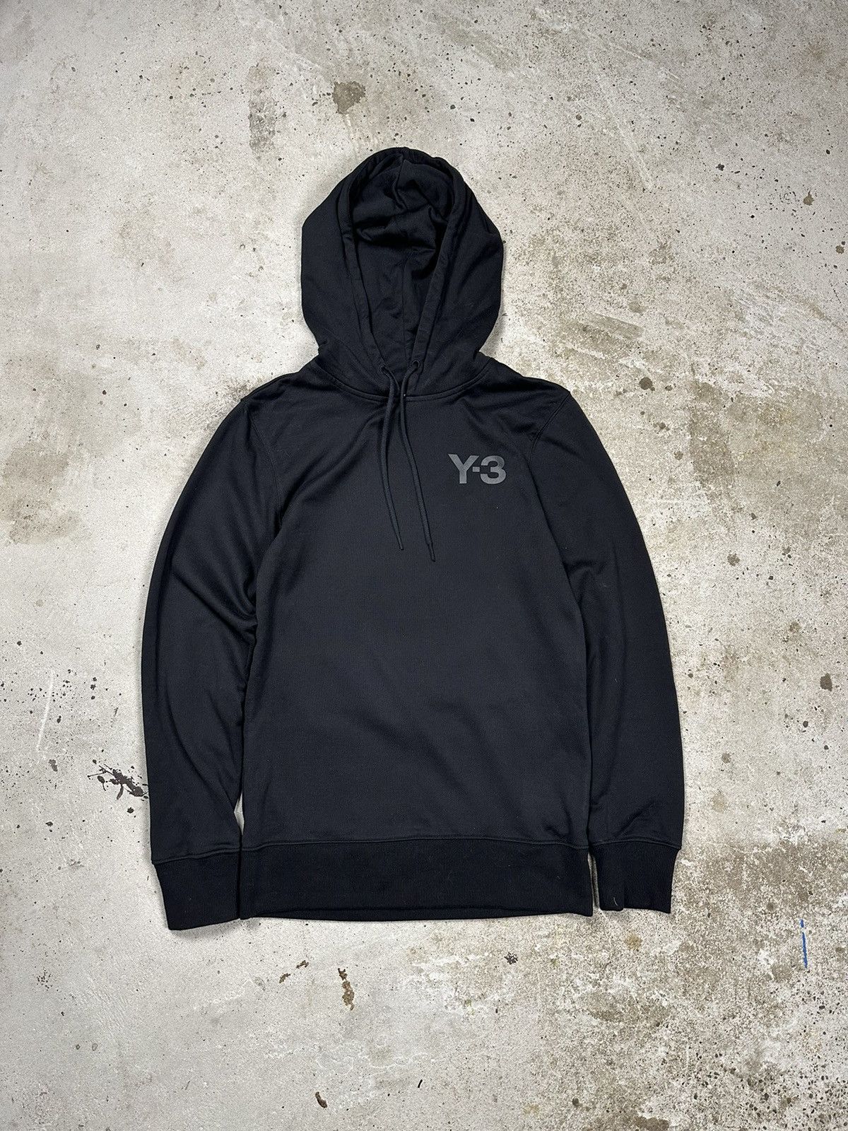 Y-3 × Yohji Yamamoto Y-3 Yohji Letters Black Hoodie | Grailed