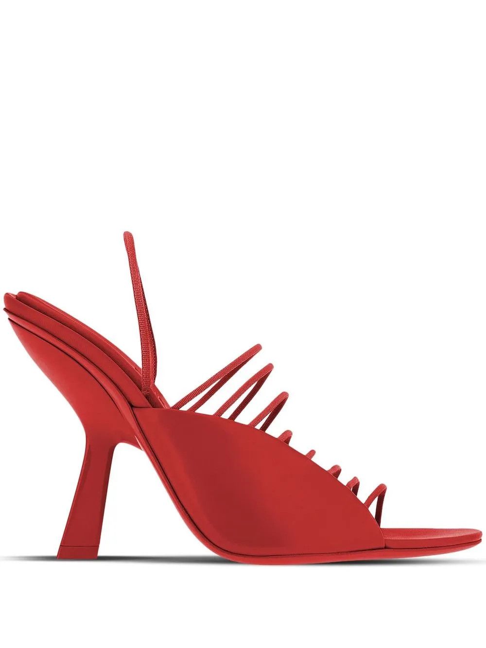 Salvatore Ferragamo o1y0426 Geomatric Heel Pumps in Red Size US 7.5 / IT 37.5 - 1 Thumbnail