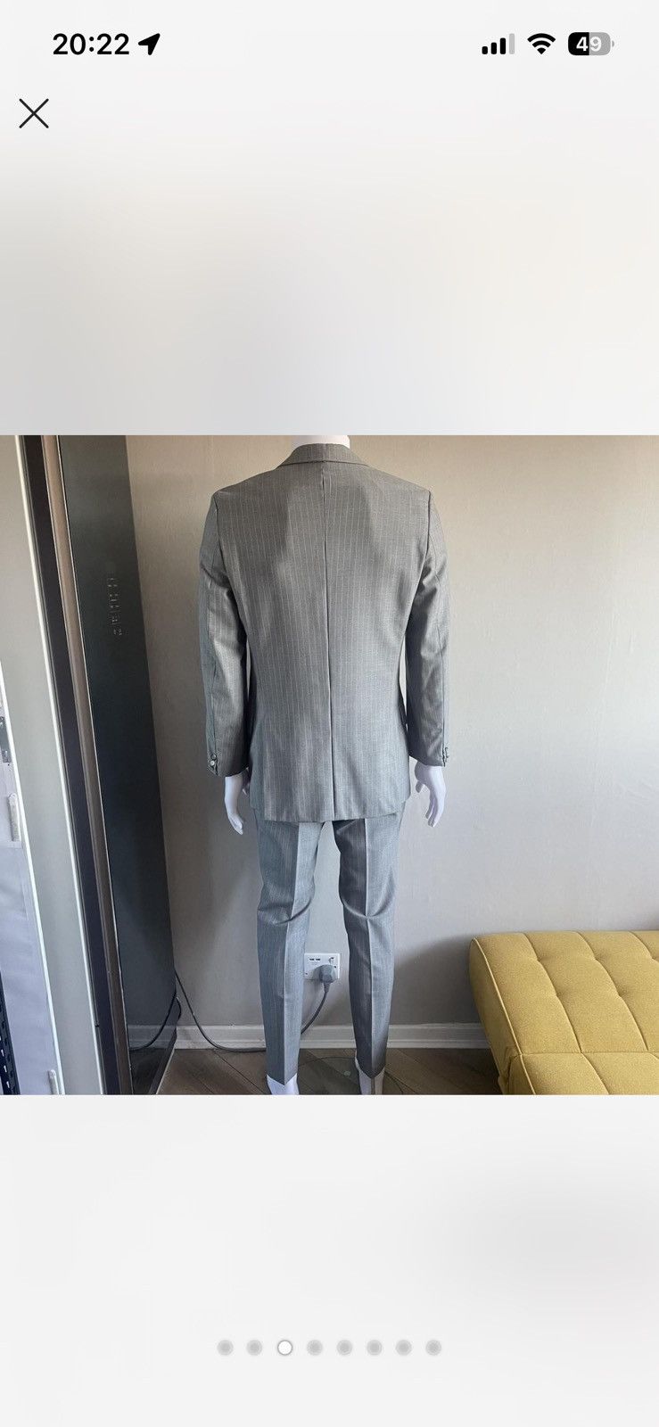 Hugo Boss Hugo Boss Red Label 2 Piece Awe Holl Pin Stripe Suit Size 48R - 3 Thumbnail