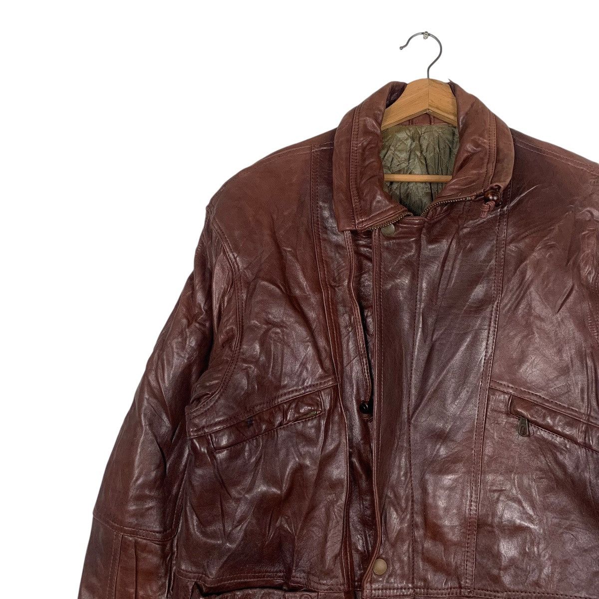 Japanese Brand Vintage Carpell Leather Jacket Made In Italy Size US M / EU 48-50 / 2 - 6 Thumbnail