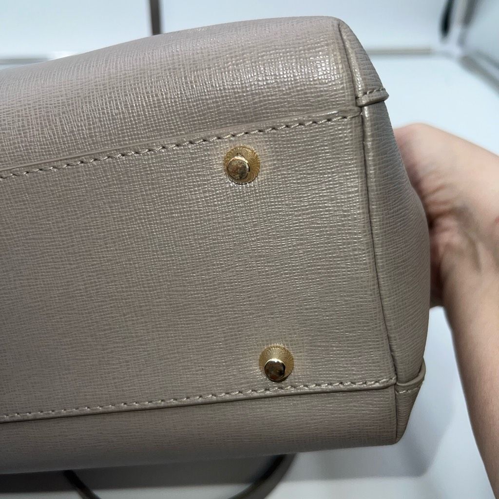 Furla Furla Agata Saffiano Leather Crossbody Bag in Sabbia Size ONE SIZE - 10 Thumbnail