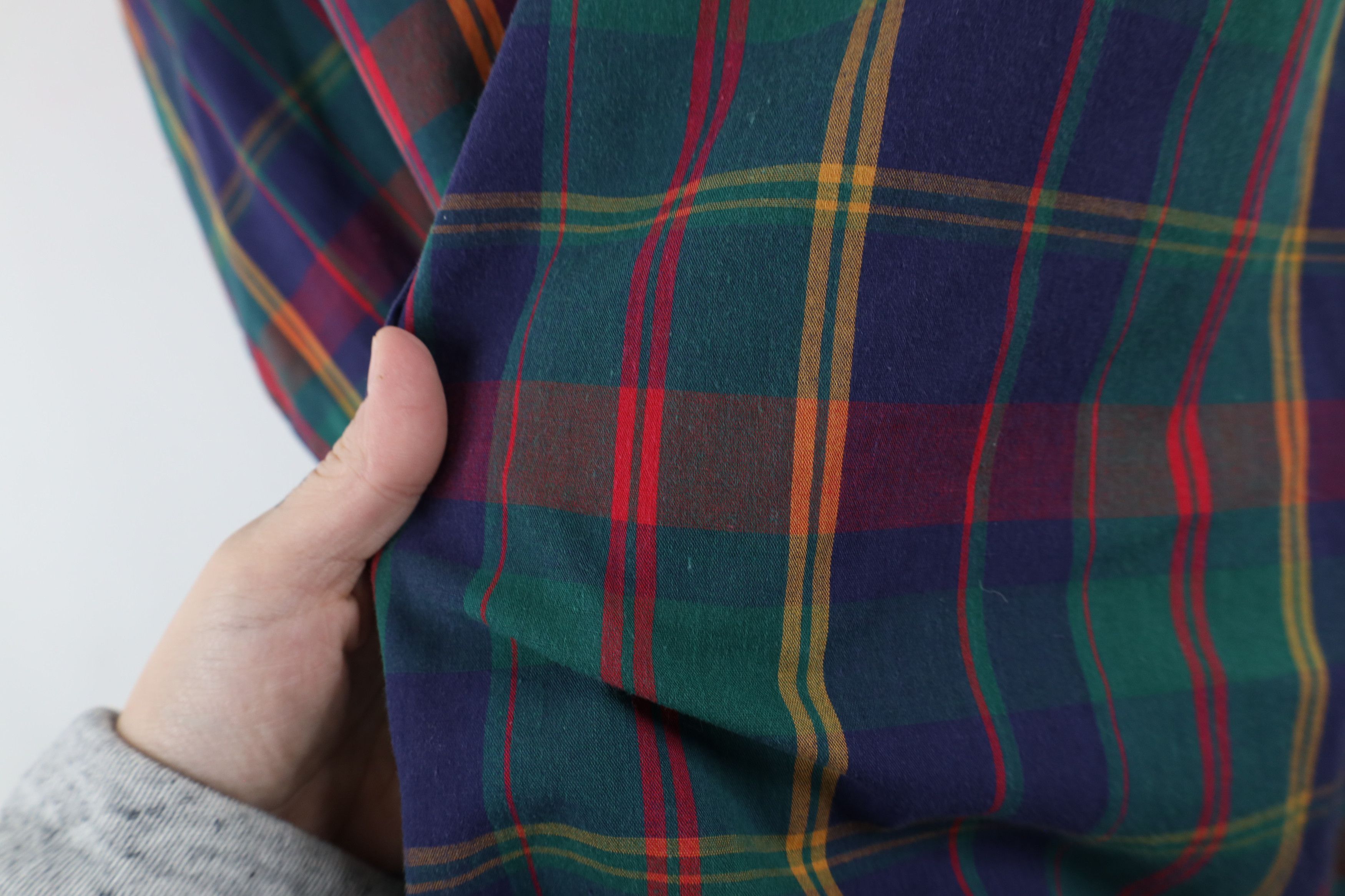Vintage Vintage 90s Streetwear Plaid Collared Button Down Shirt Size US XL / EU 56 / 4 - 7 Thumbnail