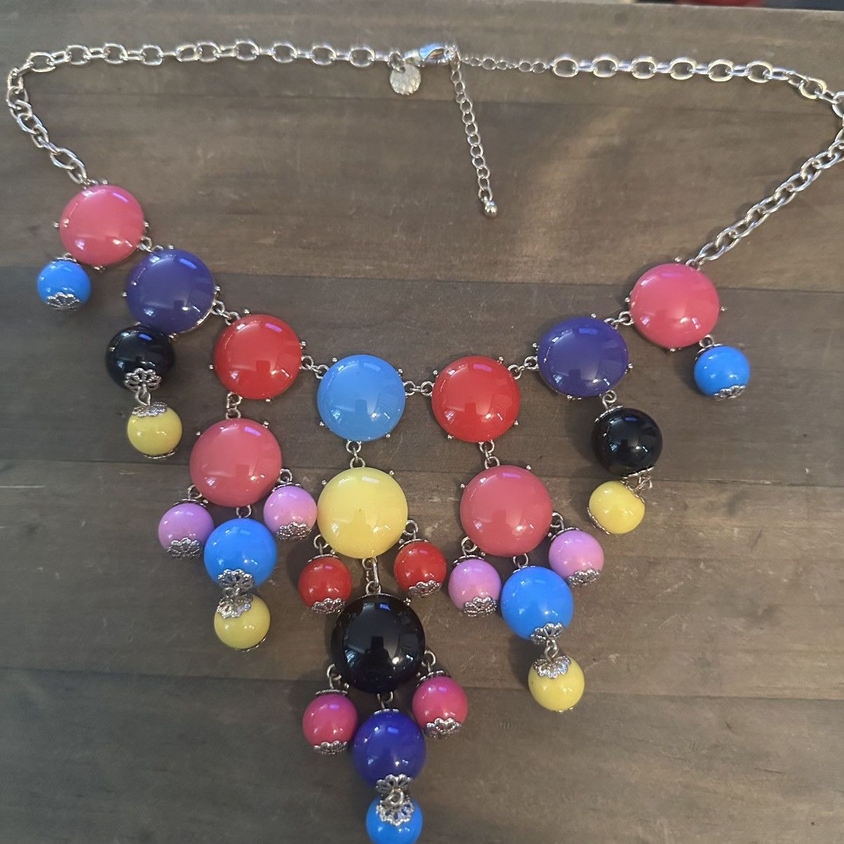 Other Iman color pop gum ball statement bib necklace Size ONE SIZE - 3 Thumbnail