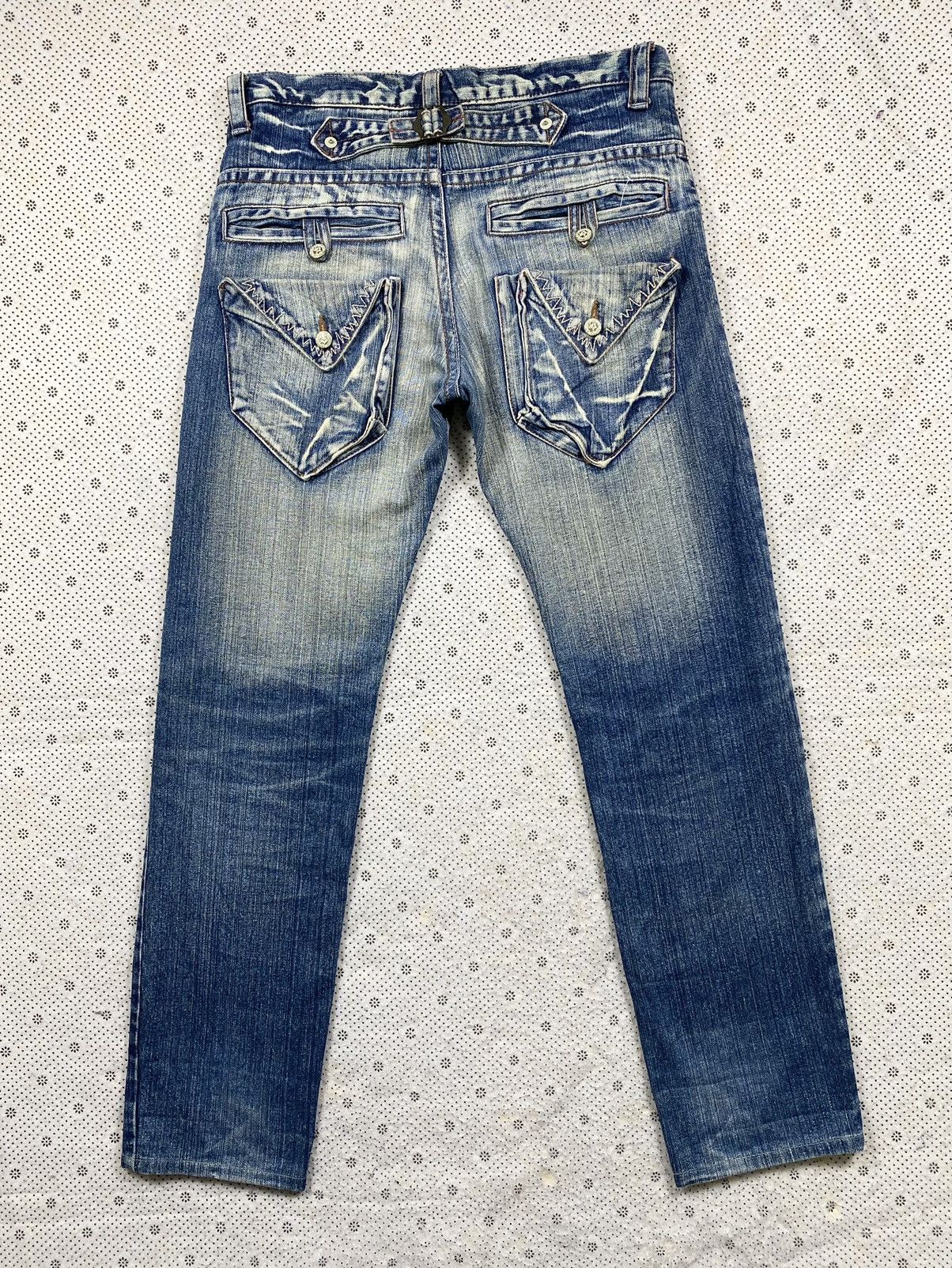 Other Extremely Patina Look Distressed Denim By B.S Raw Denim Size US 34 / EU 50 - 3 Thumbnail