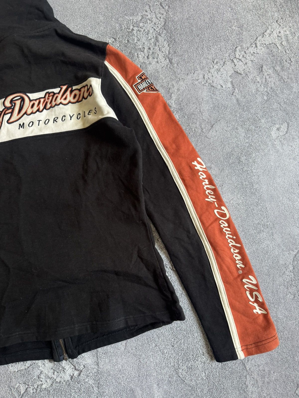 Harley Davidson Harley Davidson S zip turtleneck pullover sweater knit faded Size S / US 4 / IT 40 - 20 Thumbnail