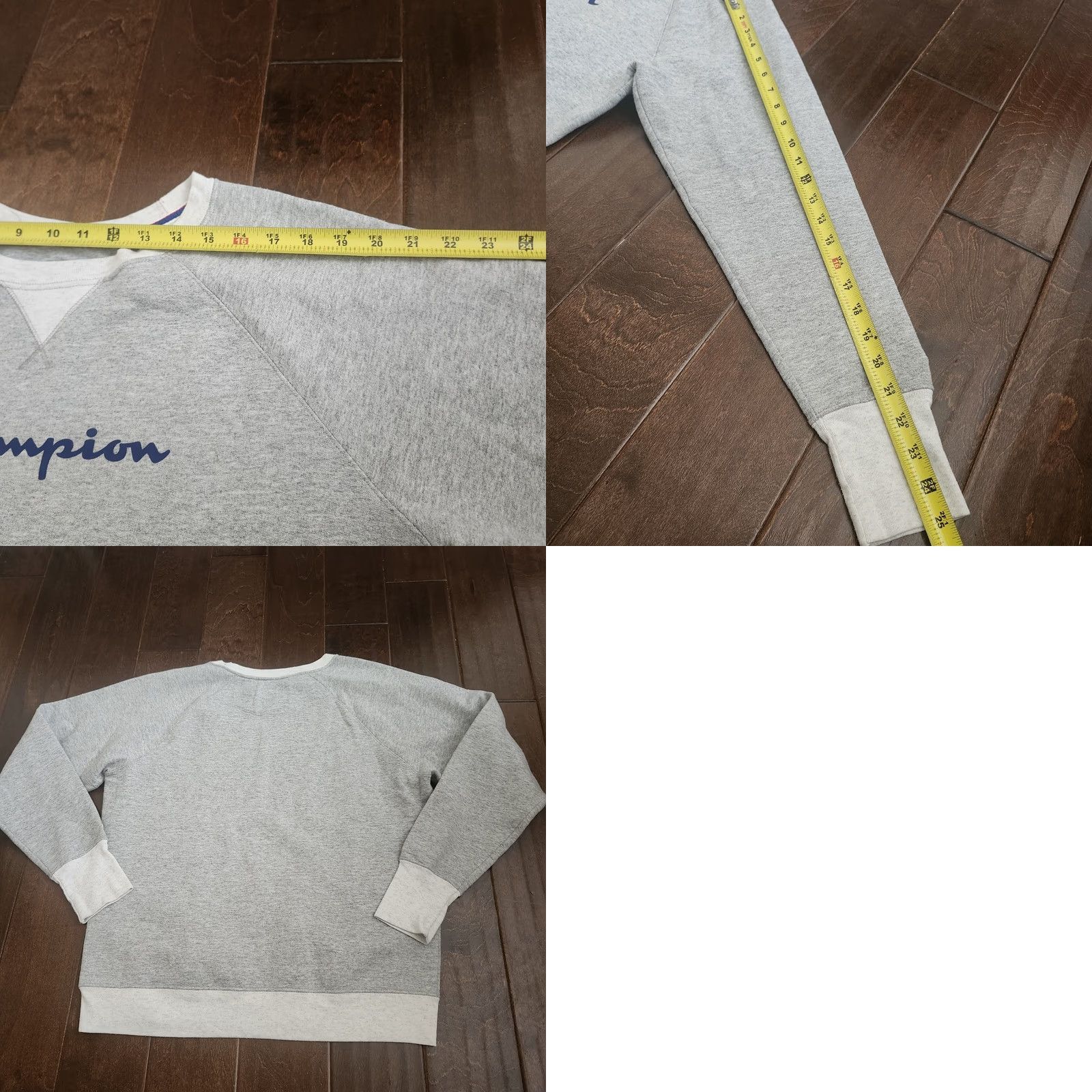 Champion Champion Sweatshirt Logo Crewneck Men's Large Gray Heavyweight 90s Sports Pullover, Cotton, Machine Washable Size US L / EU 52-54 / 3 - 9 Thumbnail