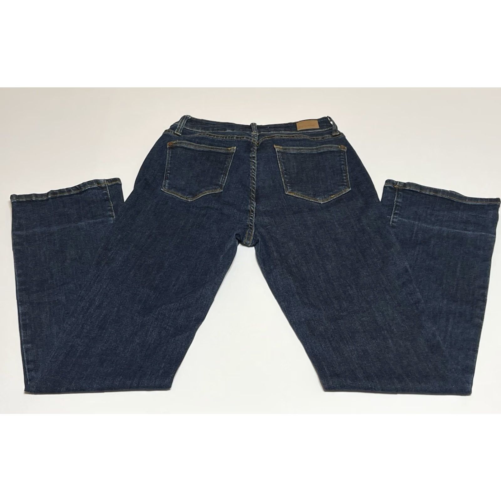 Vintage Judy Blue Jeans Women’s Slim Bootcut 9/29 (29x31) Blue Dark Stretch Fold Lines, Logo, Pockets, Mid Rise, Cotton Blend, Regular Size 29 Womens Jeans Size 30" / US 8 / IT 44 - 2 Thumbnail