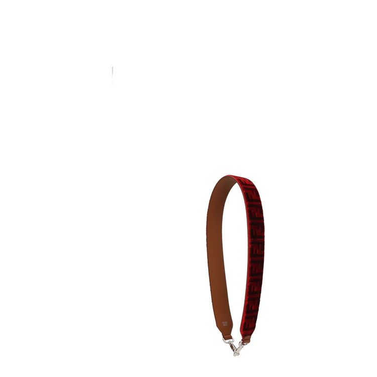 Fendi ob1o1e1124 Size: OS / Leather Shoulder Strap in Red Size ONE SIZE - 1 Thumbnail