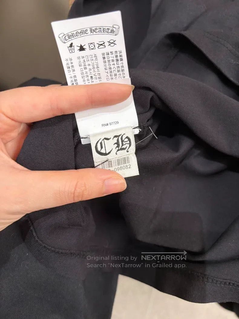 Chrome Hearts CHROME HEARTS Size XS Flocking three crosses black long sle Size US XS / EU 42 / 0 - 4 Thumbnail