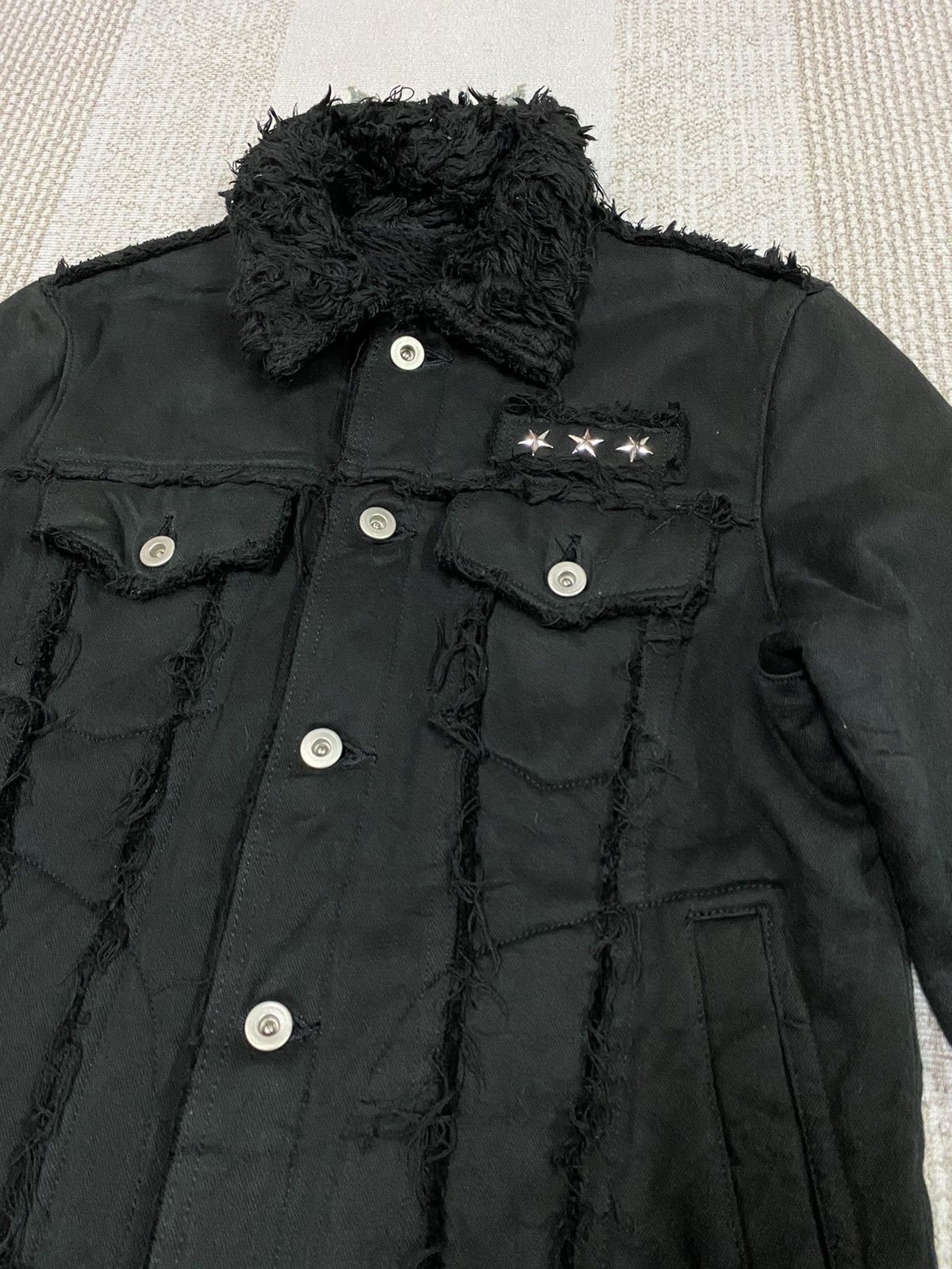 If Six Was Nine × Japanese Brand × Le Grande Bleu (L.G.B.) Japanese Brand Rupert Furry Denim Jacket Size US L / EU 52-54 / 3 - 3 Thumbnail