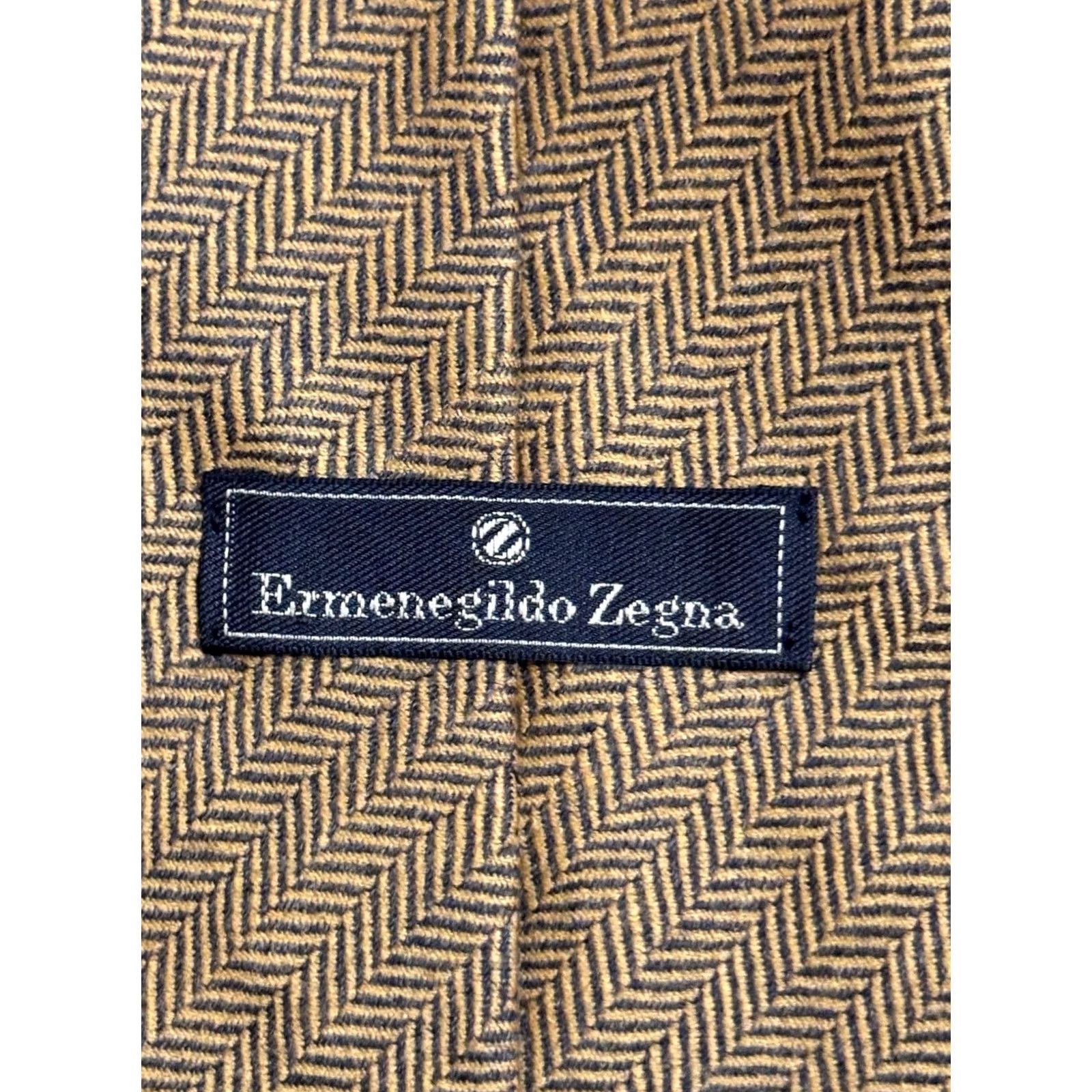Ermenegildo Zegna Ermenegildo Zegna Mens Silk Necktie Tie MINT Pure Wool Ascot Multicolor 295 Brand Mens Tie Size ONE SIZE - 4 Thumbnail