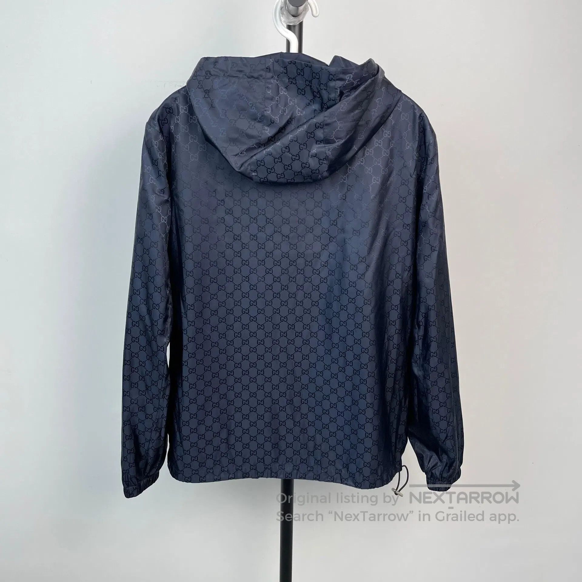 Gucci Guicci Dark Blue Monogrammed Full Indonesian Dragon Jacket Size US S / EU 44-46 / 1 - 2 Thumbnail