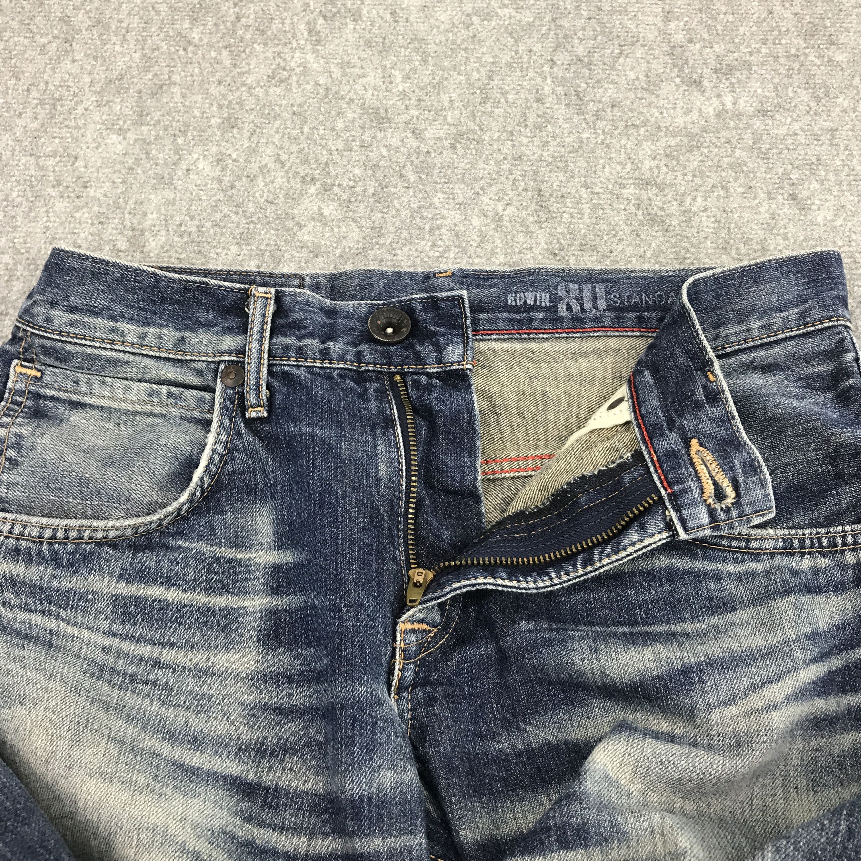 Edwin JAPAN EDWIN DISTRESSED FADED DENIM PANTS Size US 30 / EU 46 - 7 Thumbnail