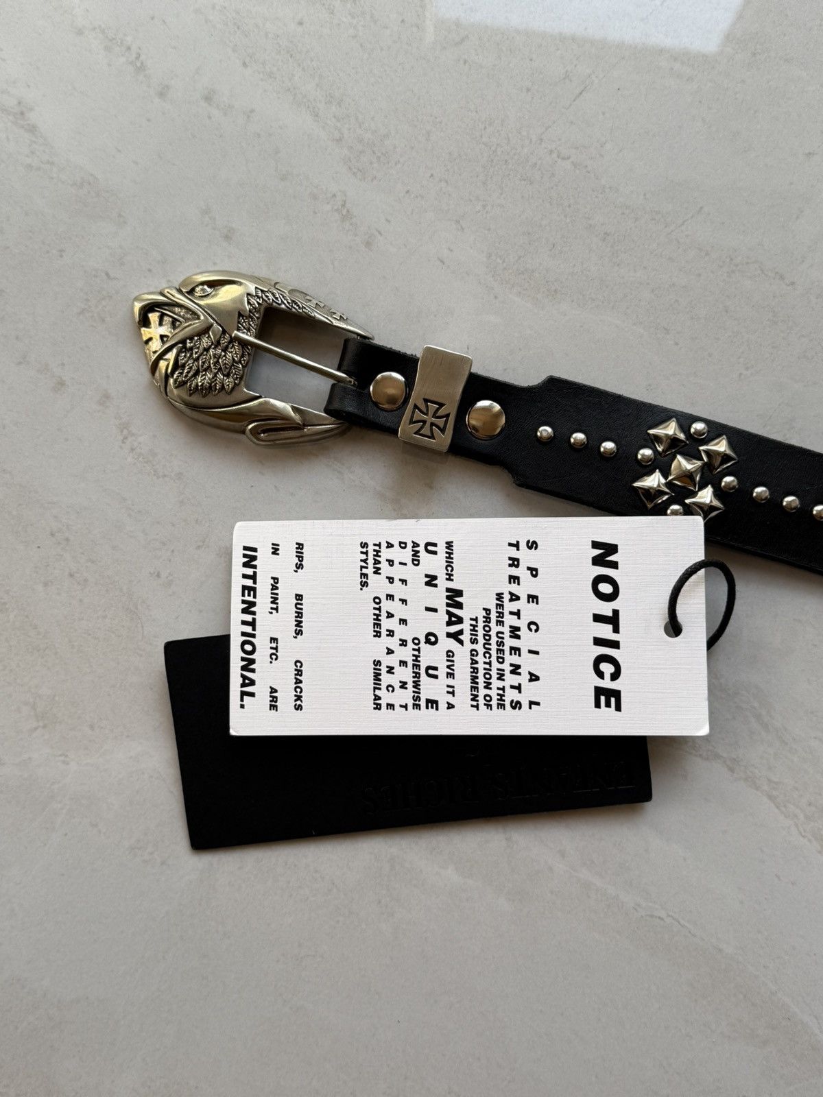 Enfants Riches Deprimes Enfants Riches Deprimes Studded Eagle Belt Sz.90 Size ONE SIZE - 3 Thumbnail