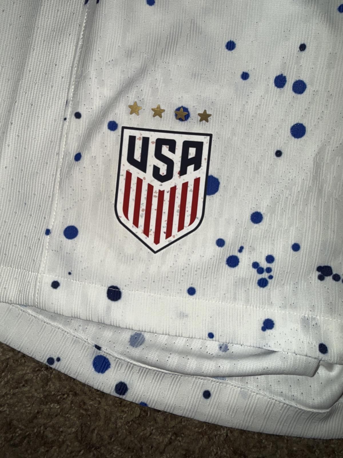 Nike Nike 2023-2024 USA WWC Home Football Soccer Shorts Sample Size US 30 / EU 46 - 3 Thumbnail